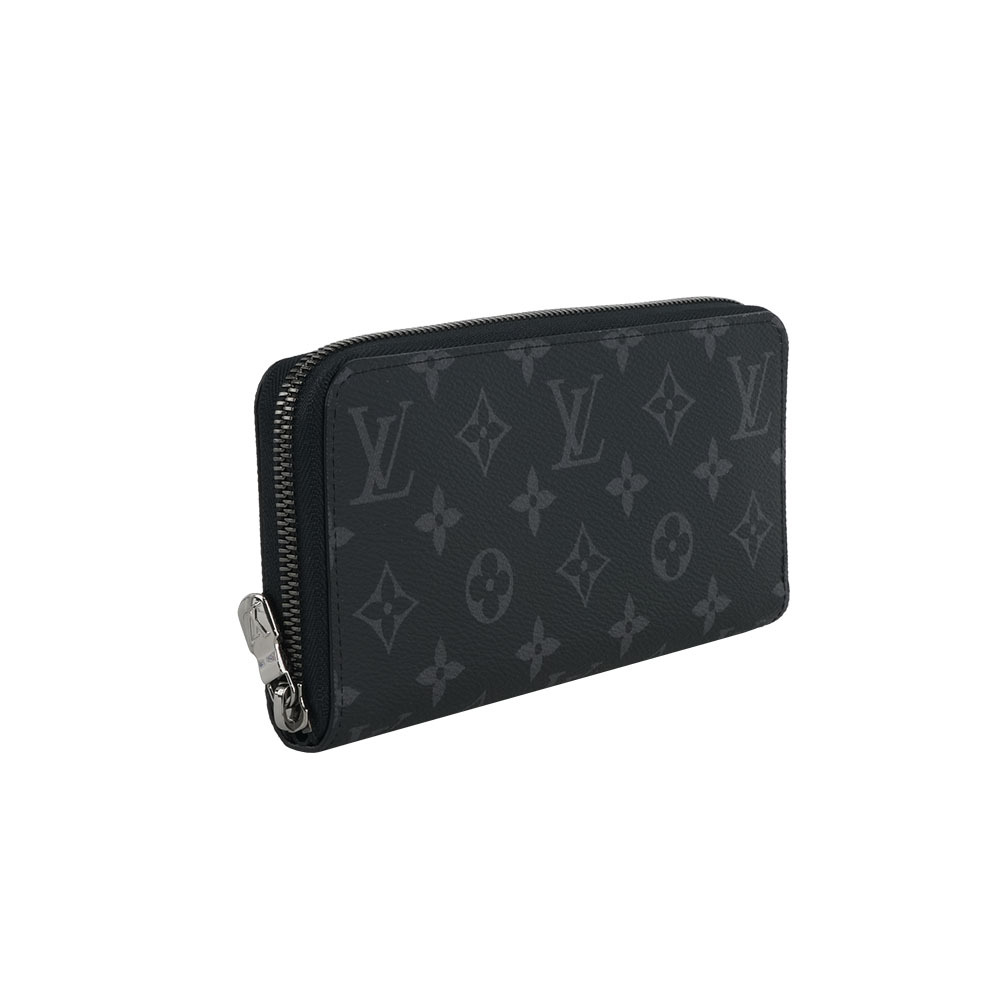 【Louis Vuitton】Monogram Zippy 橫式ㄇ形拉鍊長夾(黑灰色)