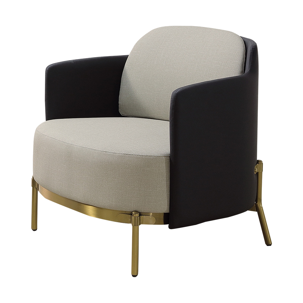 曼尼皮革造型休閒單人椅/沙發椅/扶手餐椅/商務洽談椅/房間椅/會客椅/設計款椅