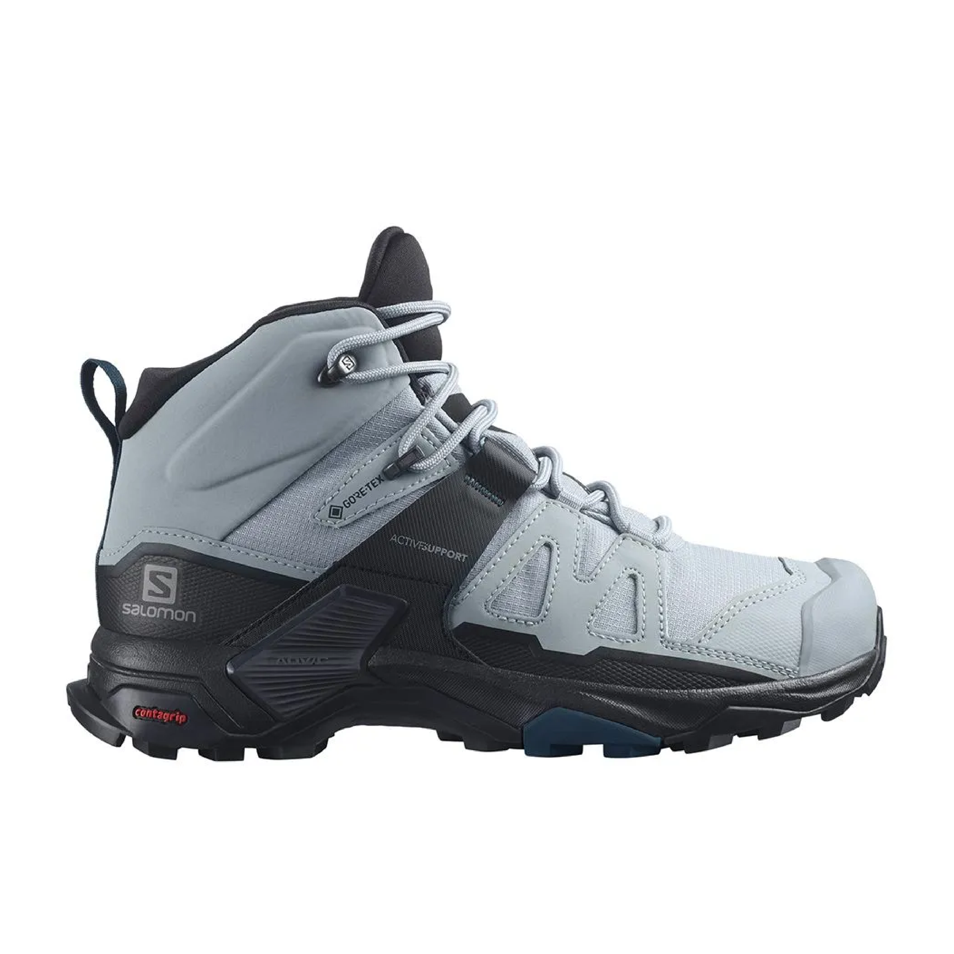 Salomon 法國 X ULTRA4 GTX 寬楦中筒登山鞋  女款 (灰色) 33SL416872
