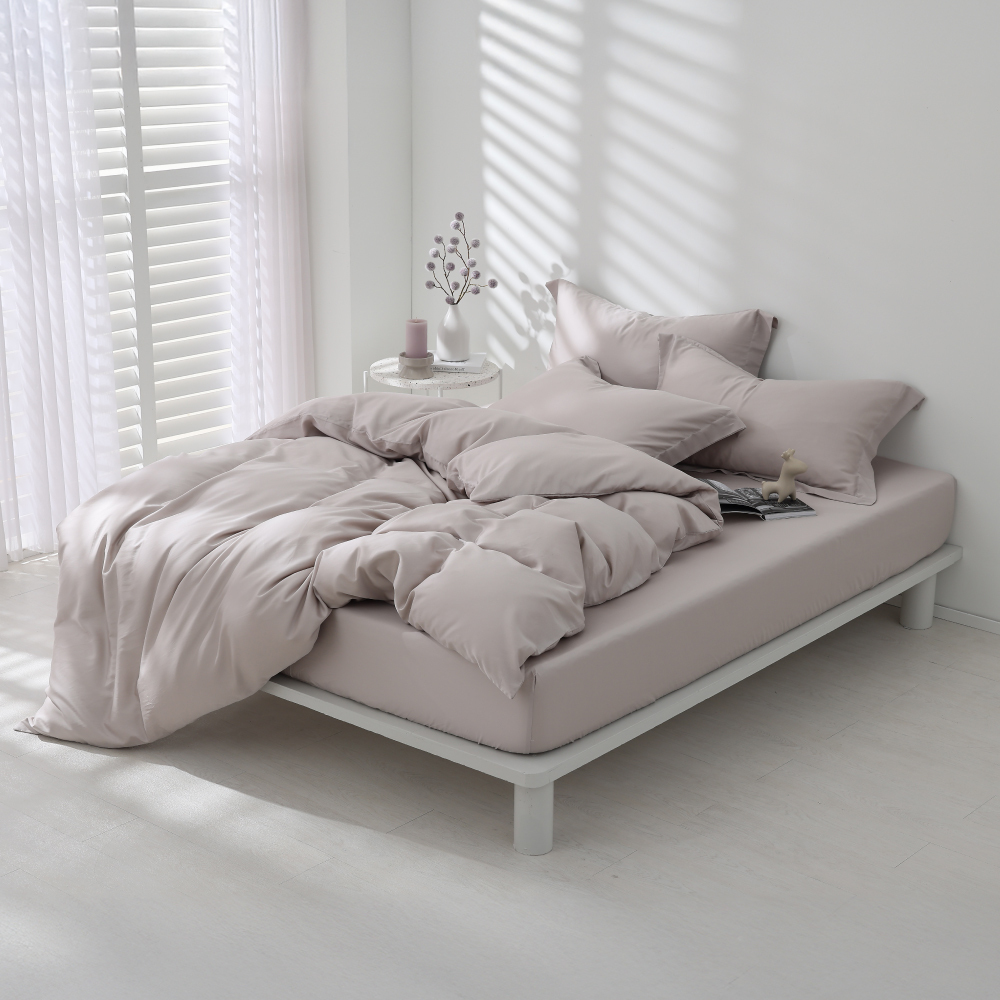 60支天絲棉｜67%天絲&33%純棉｜柔粉灰｜單品&床包被套組