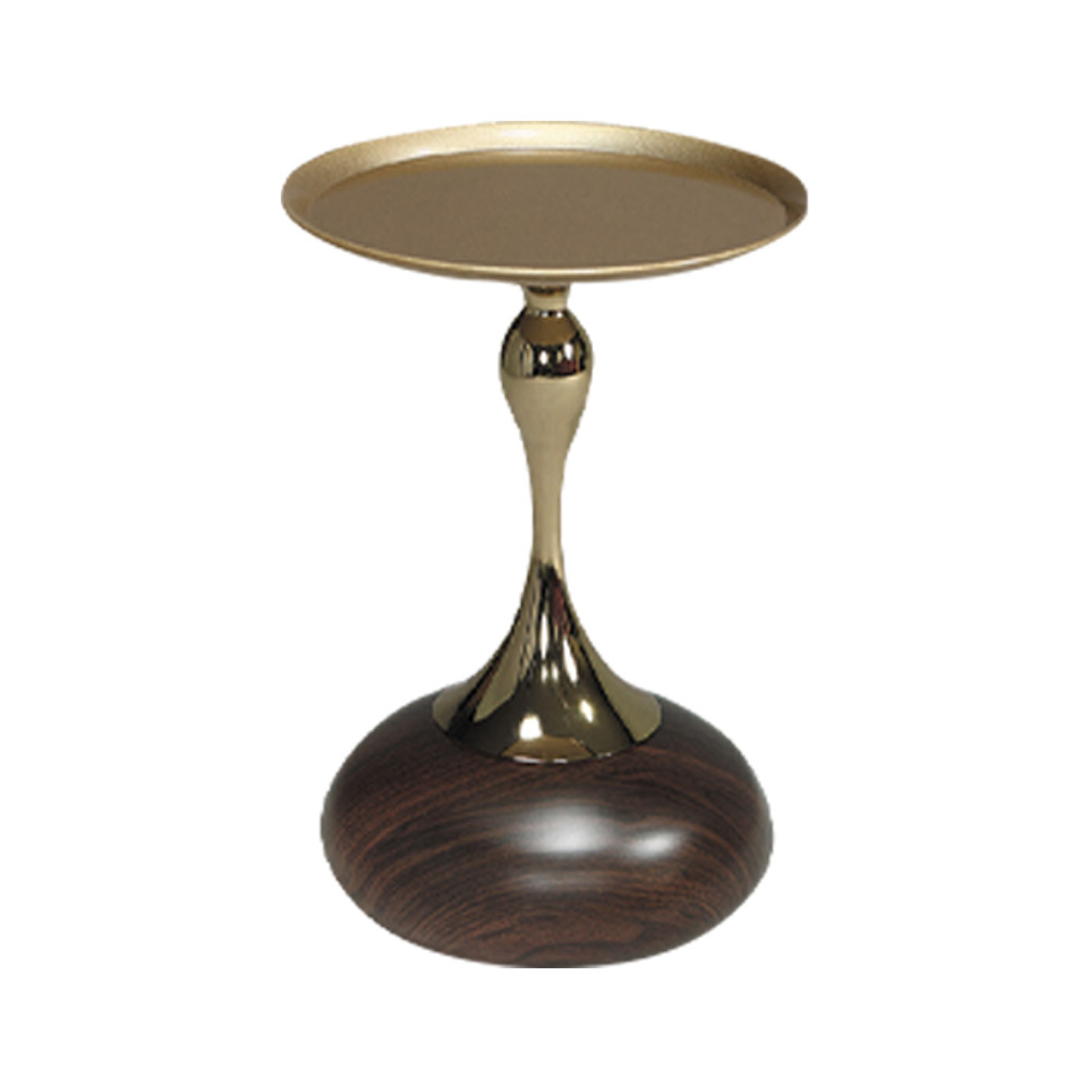 瑪娜1.3尺造型金屬圓形小茶几/圓几/邊几/邊桌/洽談桌(三色可選)