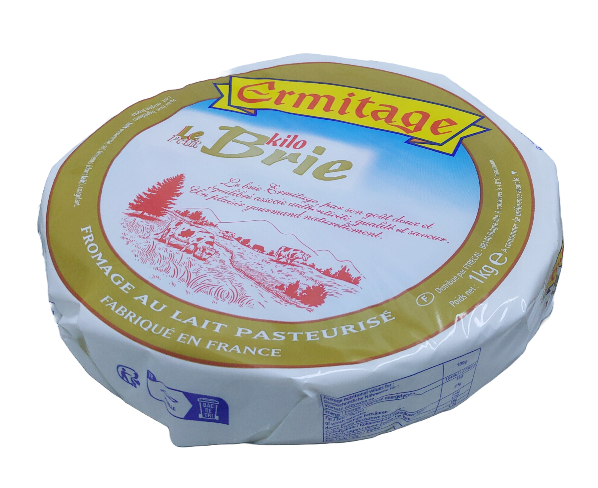 法國經典布里芝士 France Brie Ermitage Cheese 1公斤/件 (0-4°C)