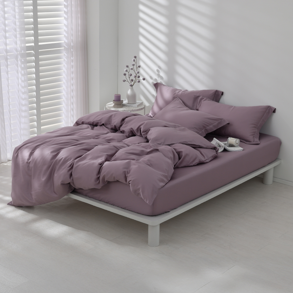 60支天絲棉｜67%天絲&33%純棉｜灰莓紫｜單品&床包被套組