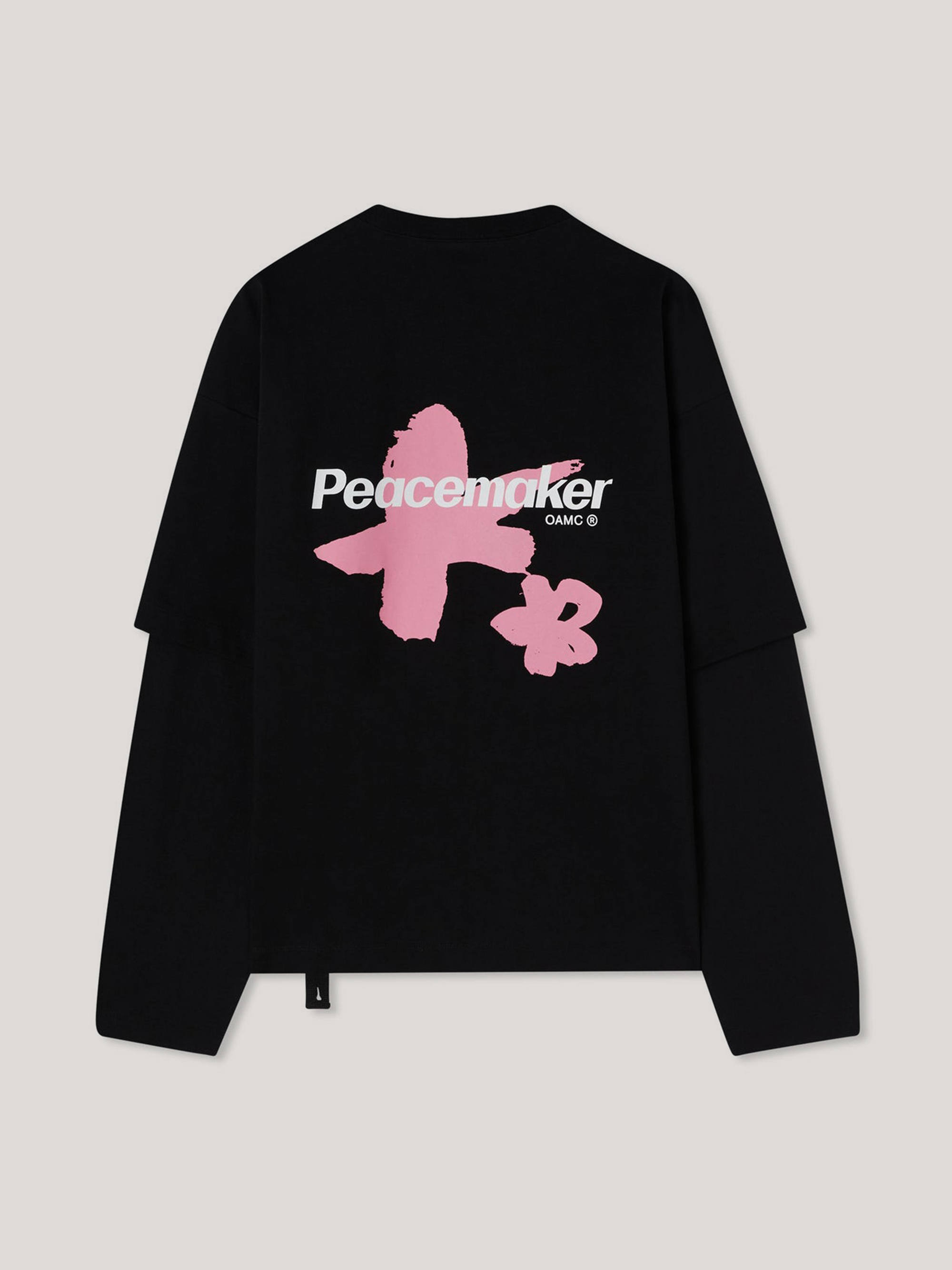 OAMC Peacemaker PAINTED DOUBLE LAYER BOXY TSHIRT 上衣