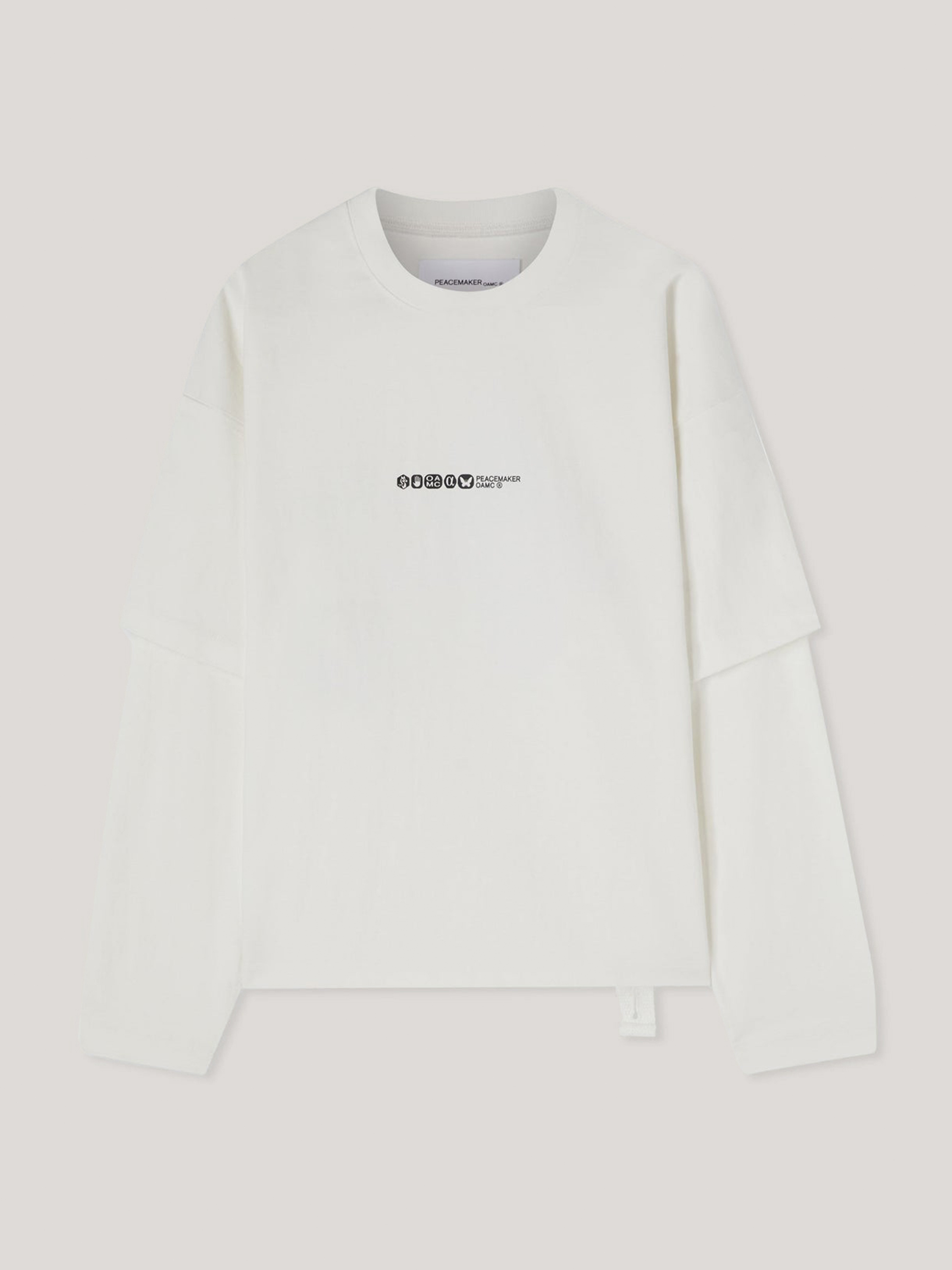 OAMC Peacemaker PAINTED DOUBLE LAYER BOXY TSHIRT 上衣