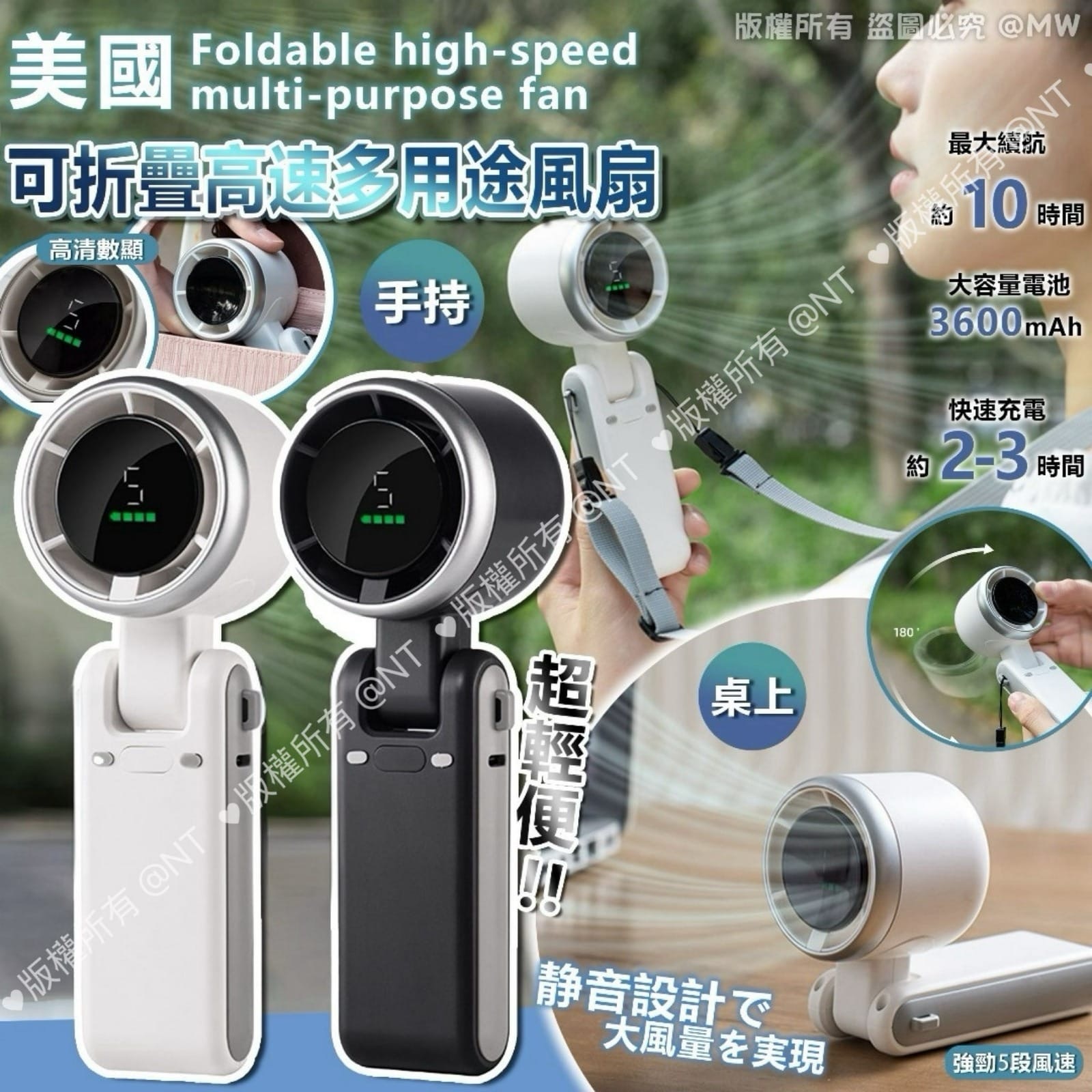 美國可折疊高速多用途風扇