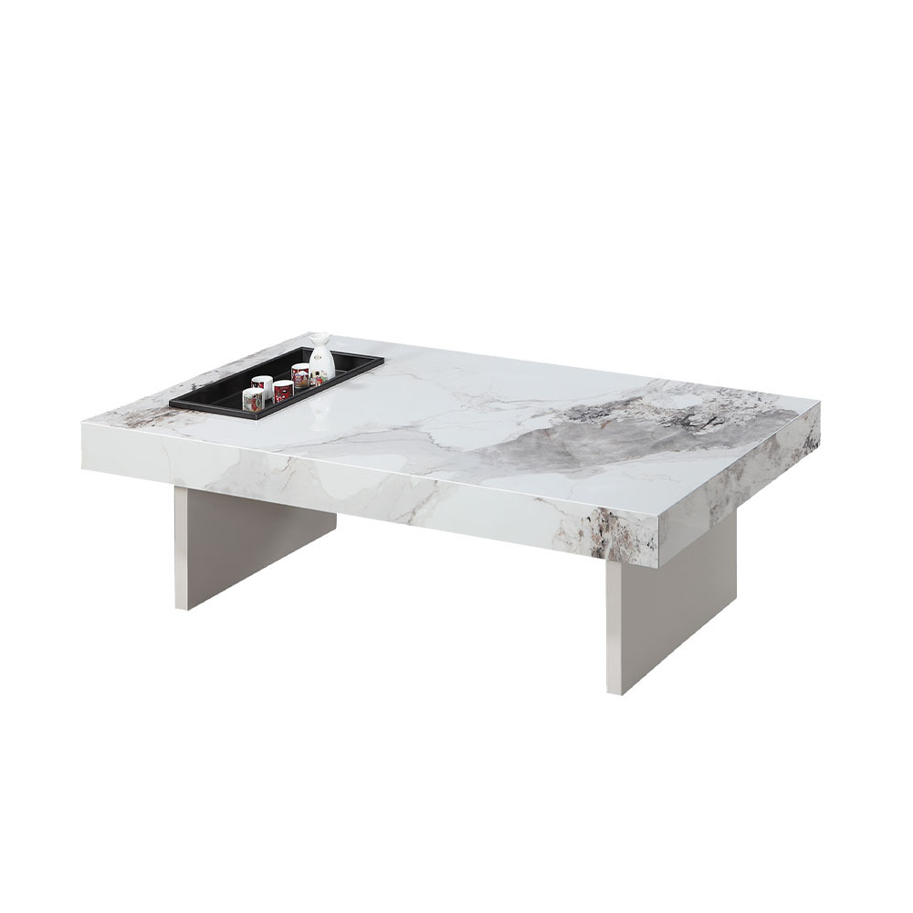 維也納4.3尺岩板大茶几/設計款造型茶几