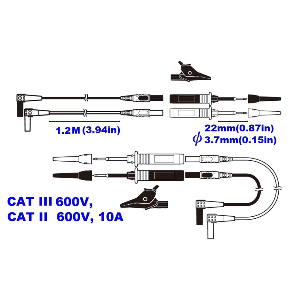 ＊中崙五金【附發票】HIOKI 絕緣電阻表專用 測試線 L9787 適IR4000系列、FT3151、FT6031-03