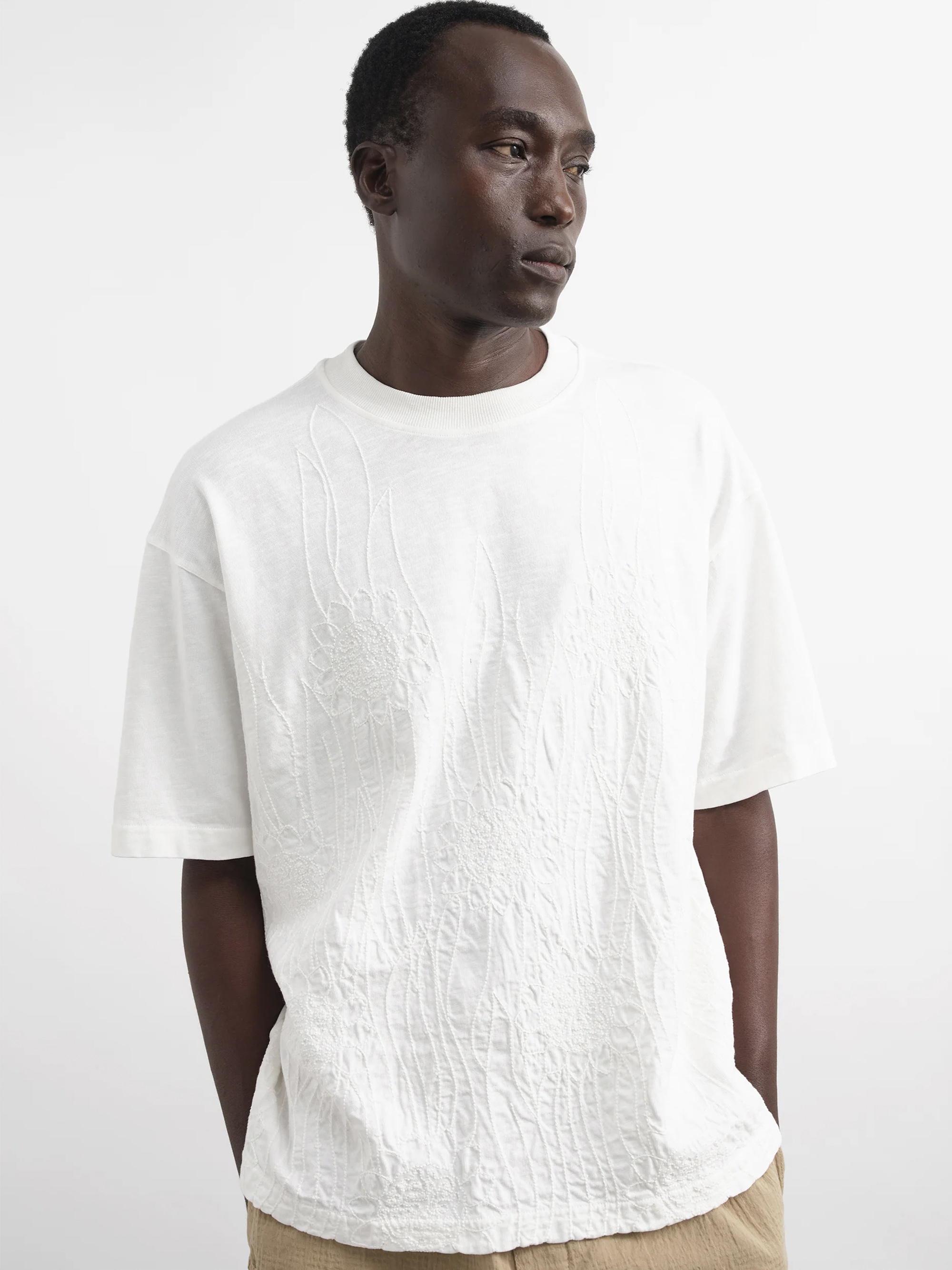 YMC TRIPLE T SHIRT SUNFLOWER T恤