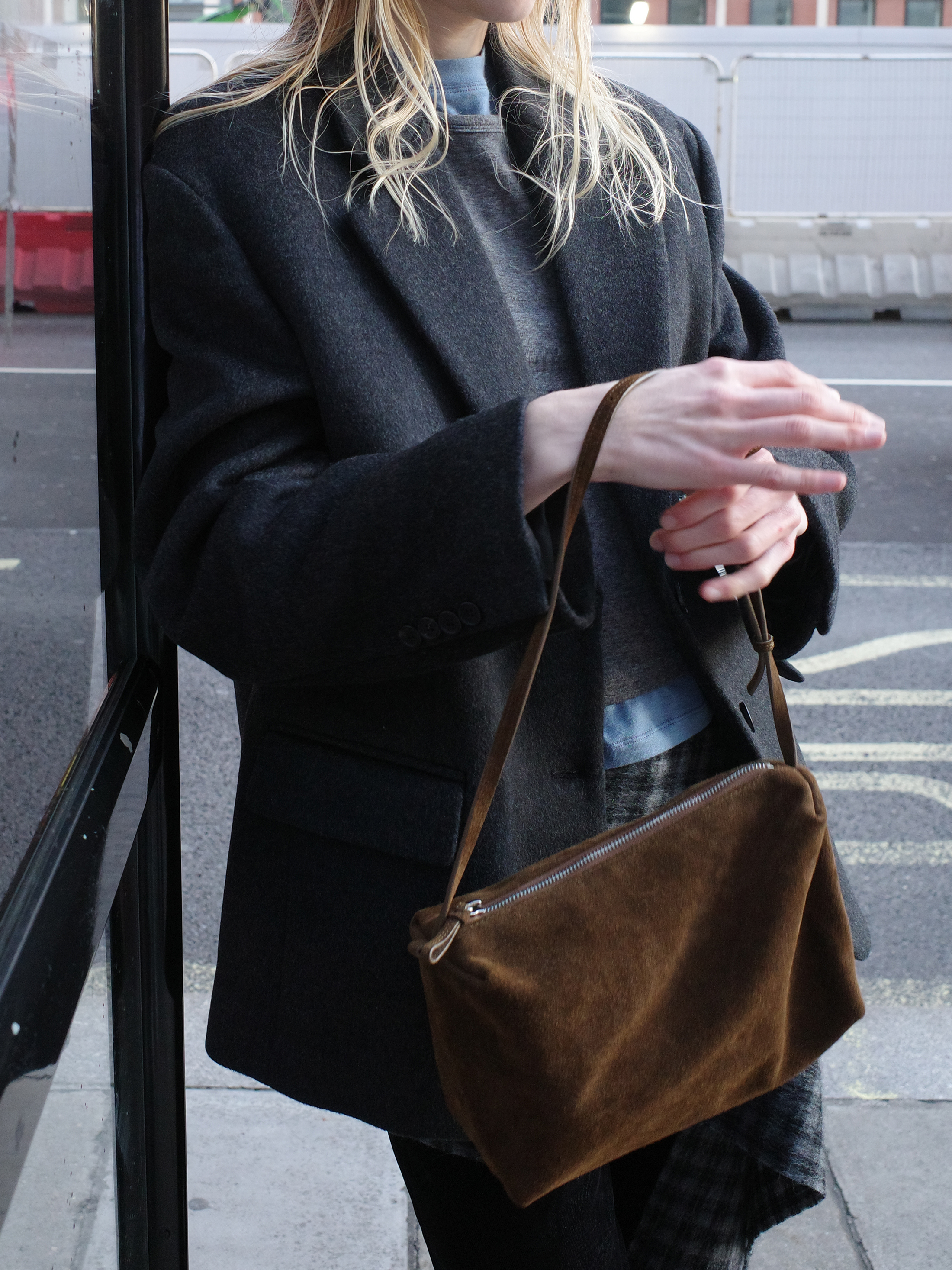 Low Classic - LC Suede Caramel Box Bag Low Classic - LC Suede Caramel Box Bag