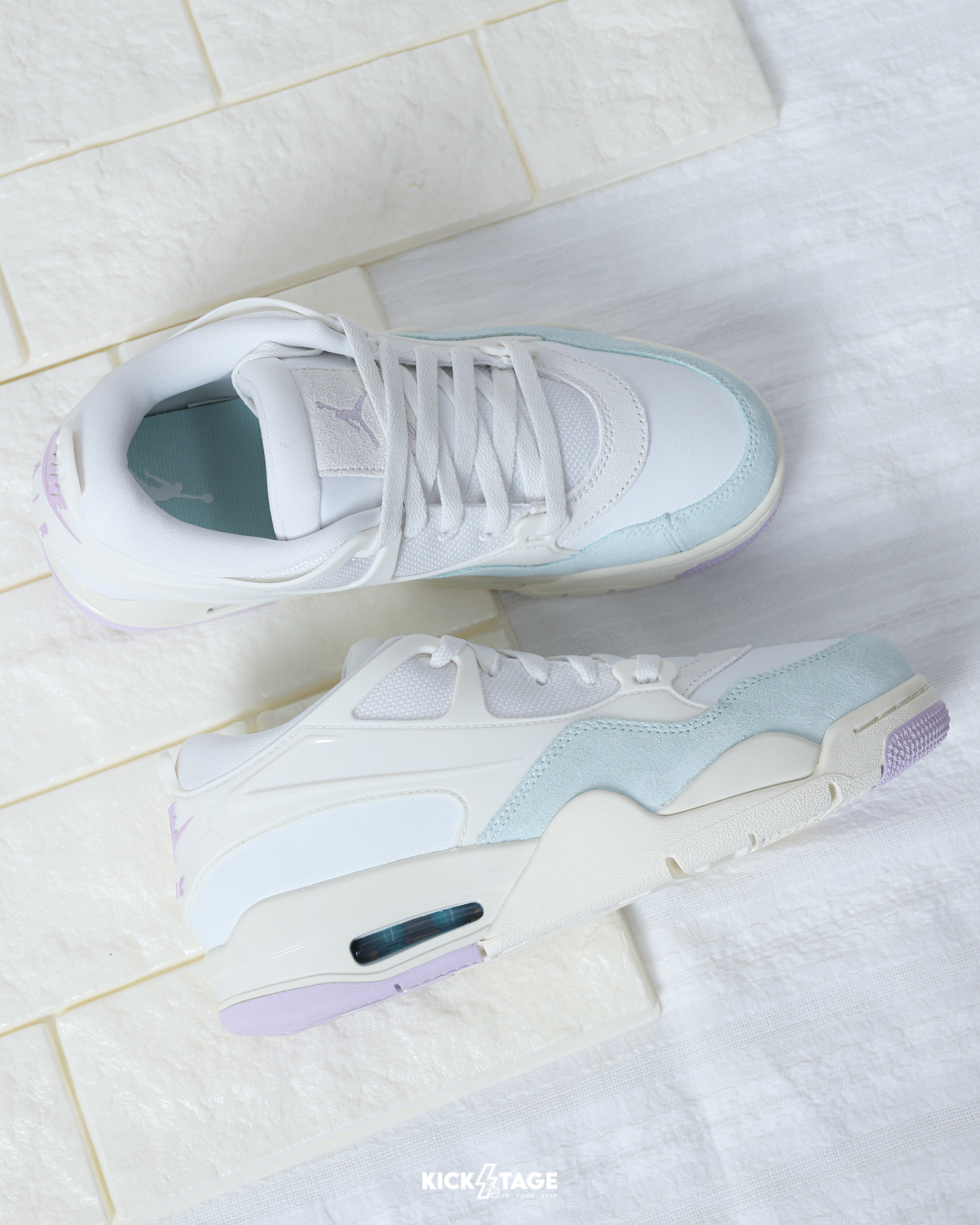 女鞋 NIKE W AIR JORDAN 4 RM 'Summit White' 白綠 復古 氣墊 麂皮 皮革 拼接 運動休閒鞋【IB7408-133】AJ4