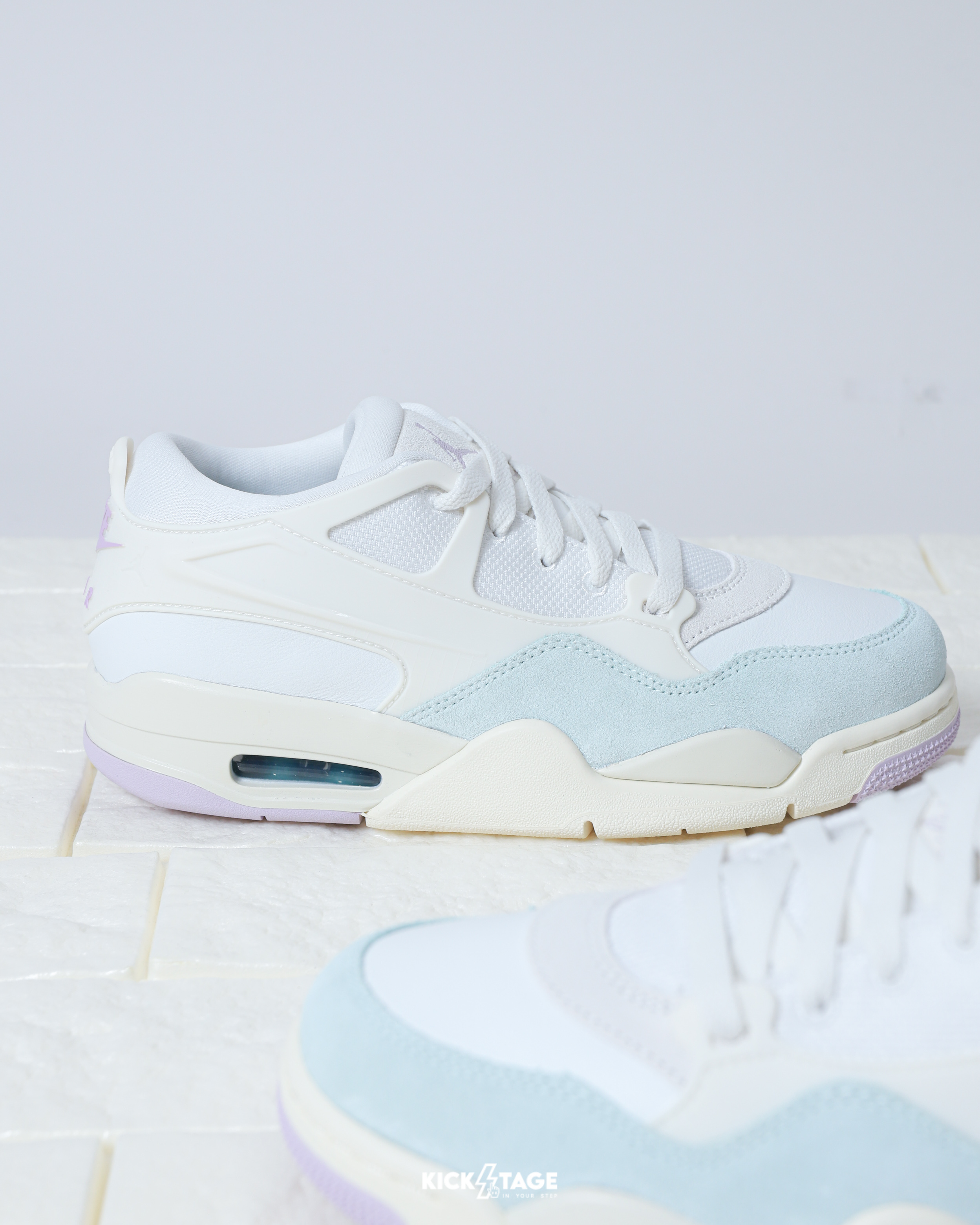 女鞋 NIKE W AIR JORDAN 4 RM 'Summit White' 白綠 復古 氣墊 麂皮 皮革 拼接 運動休閒鞋【IB7408-133】AJ4