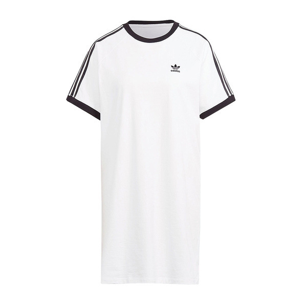 Adidas 3 S RGLN Dress IR8083 女 洋裝 長版上衣 運動 休閒 復古 三葉草 穿搭 白黑