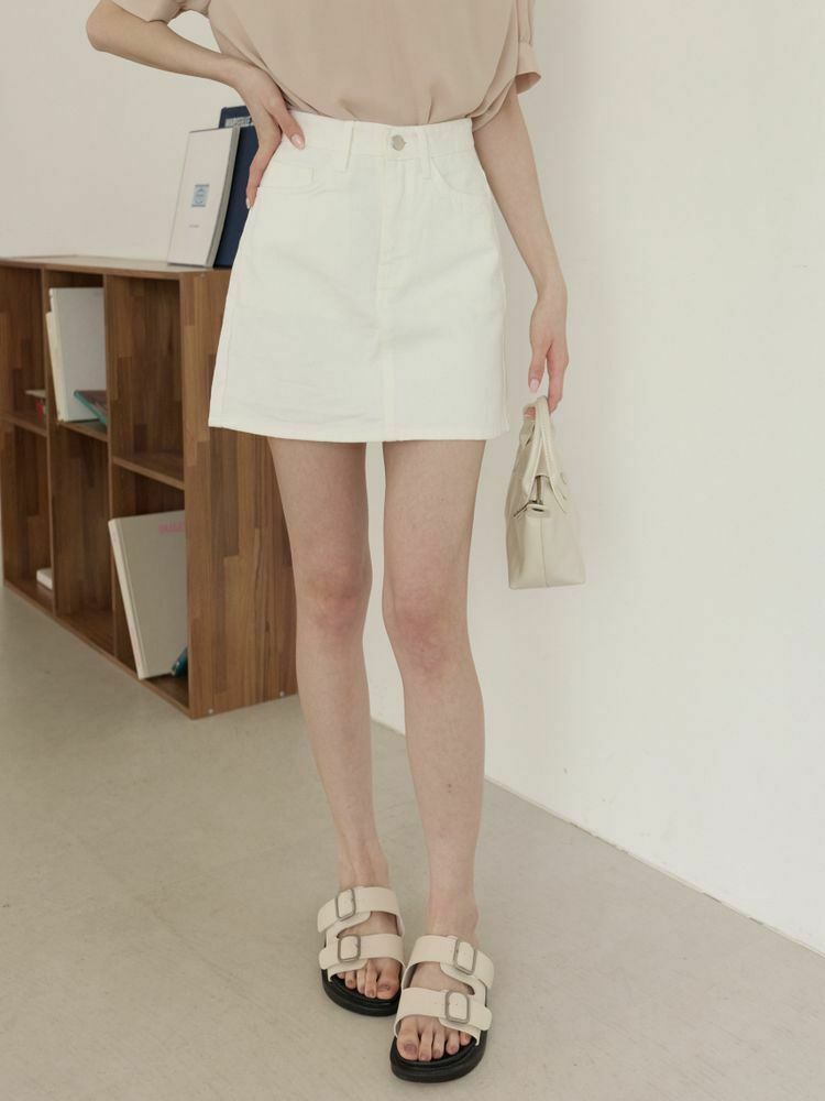 燕麥奶挺料牛仔短裙