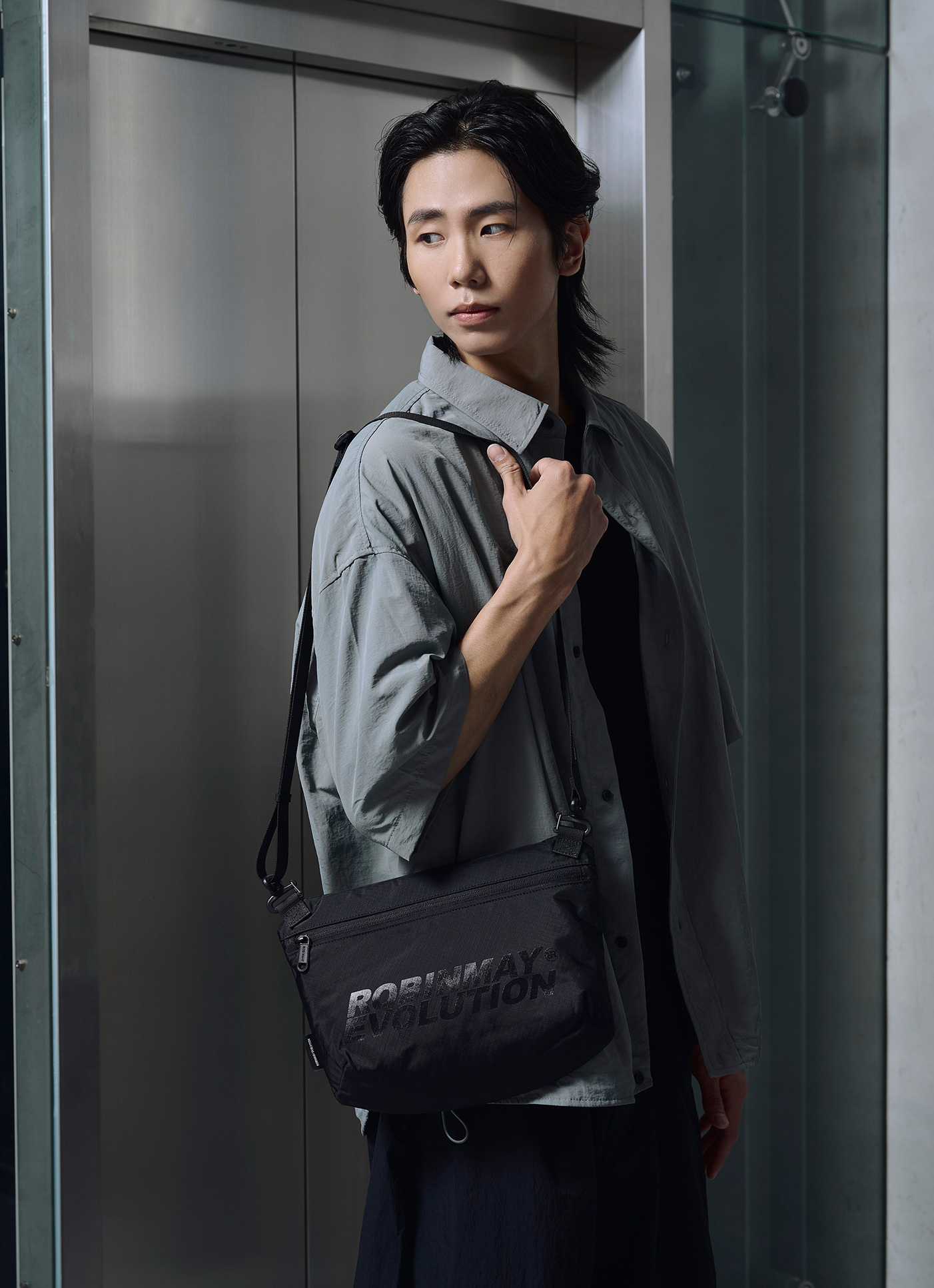 ROBINMAY■酷克斜背包 EZC002 スクエアショルダーバッグ/送料込 酷克斜背包｜尼龍男包｜男斜背包｜ROBINMAY 官方網站(RM)