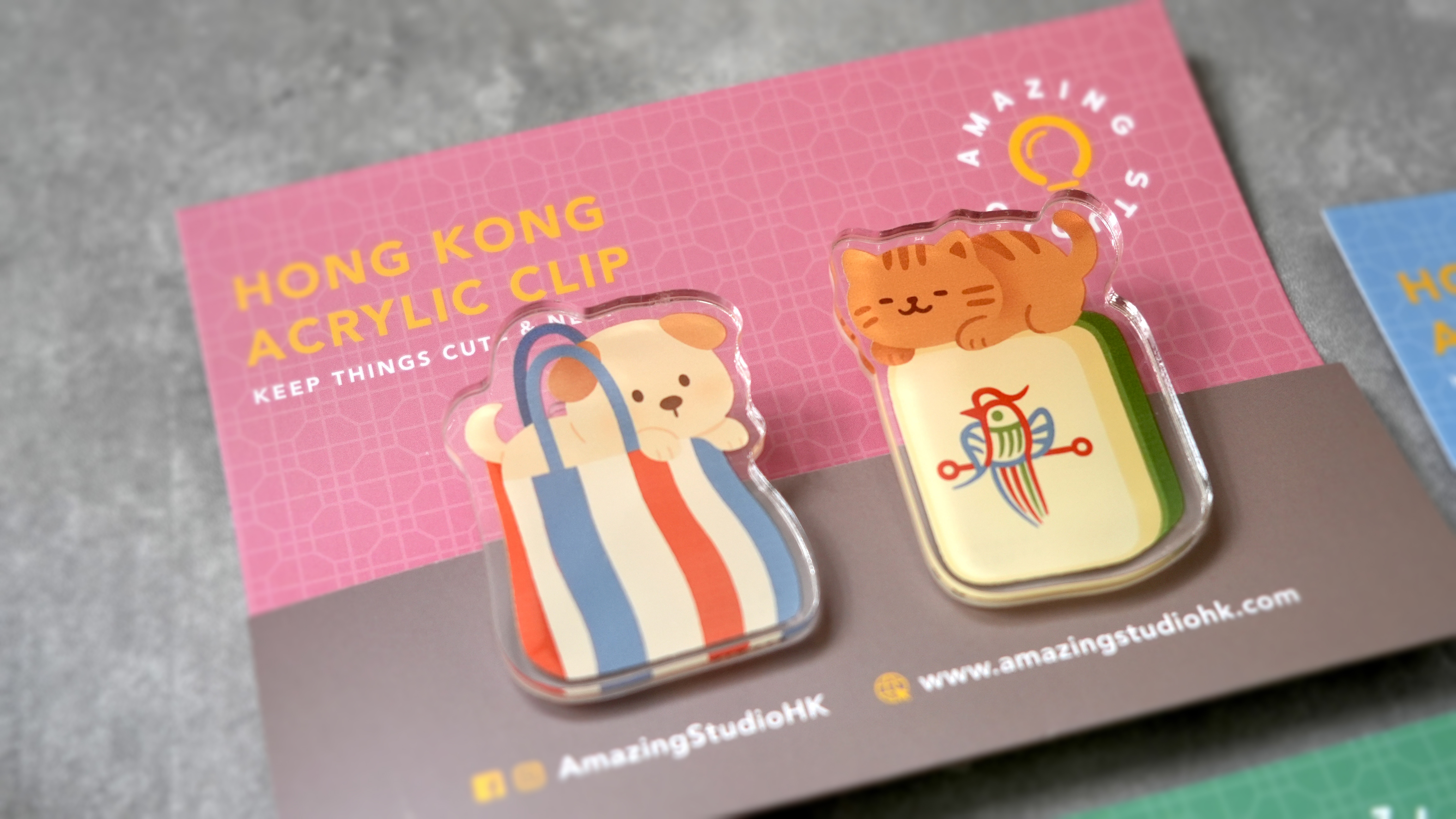 【動物伴你遊香港 - 家居好物】 亞克力夾仔丨Amazing Studio