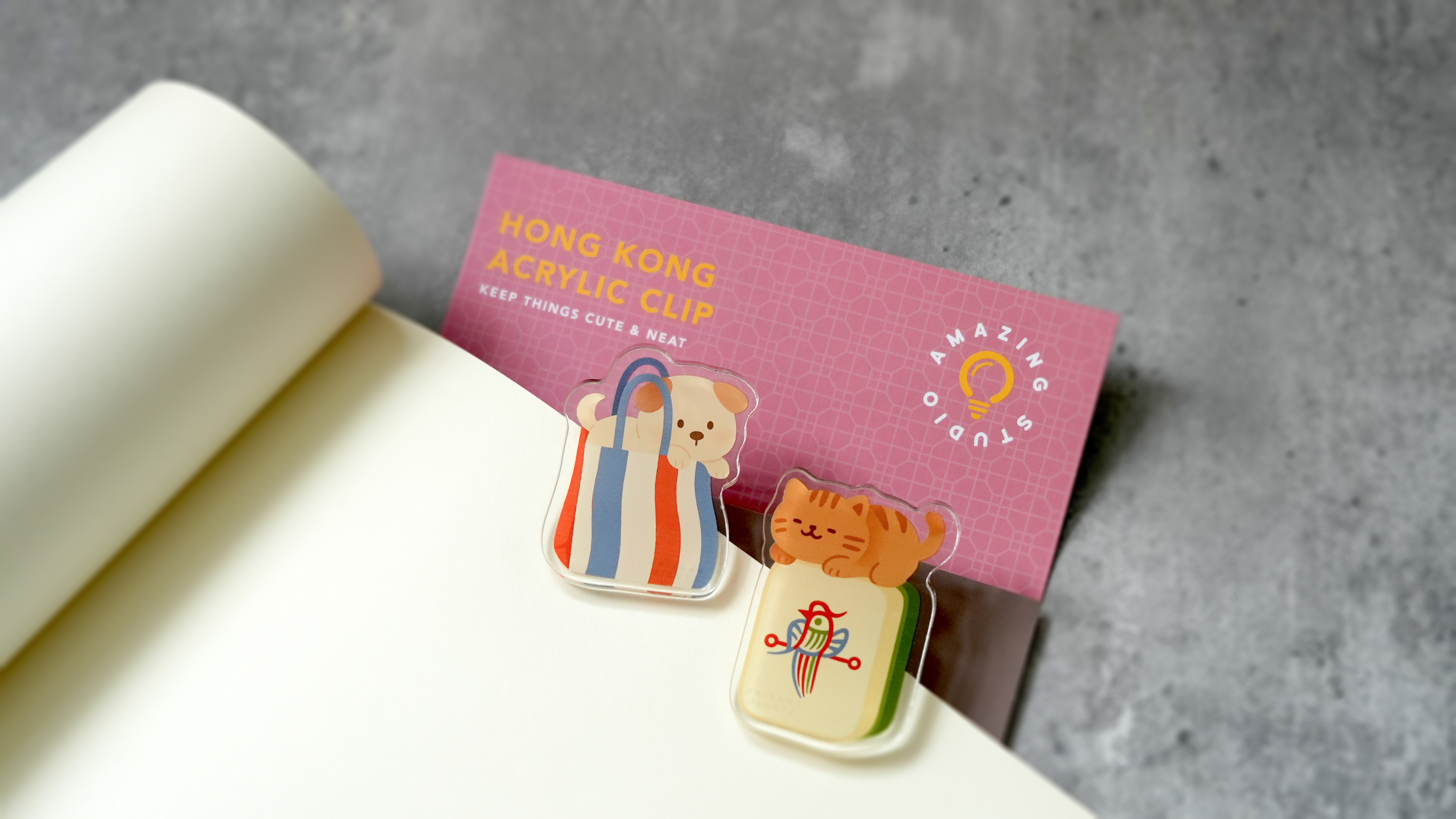 【動物伴你遊香港 - 家居好物】 亞克力夾仔丨Amazing Studio