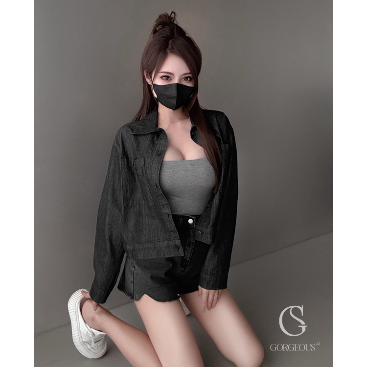 G9633 現貨「單寧水洗牛仔外套(輕薄)」