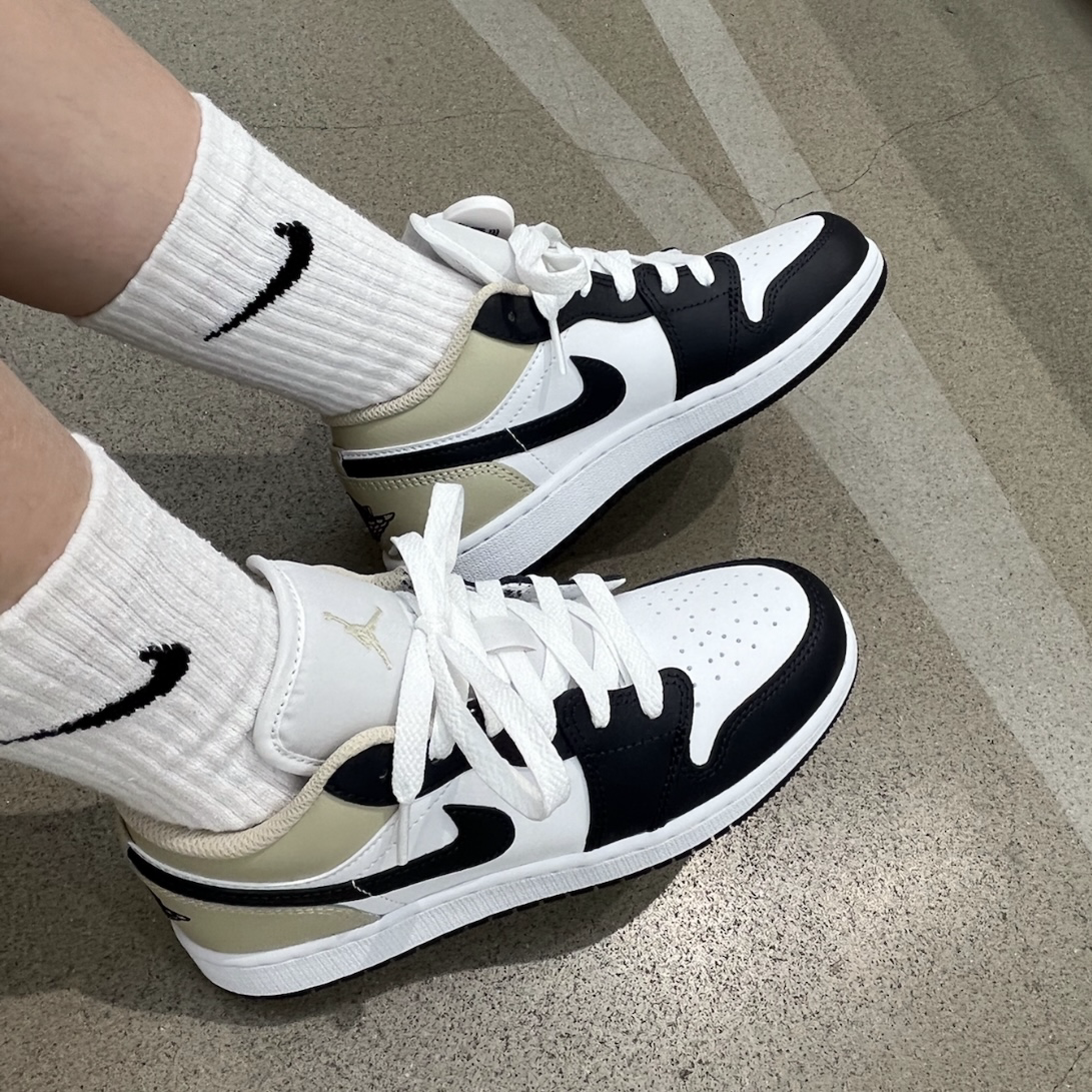 Nike Air Jordan 1 Low Black Toe Rattan 香檳黑 奶茶色 淺卡其 喬丹 低筒休閒鞋
