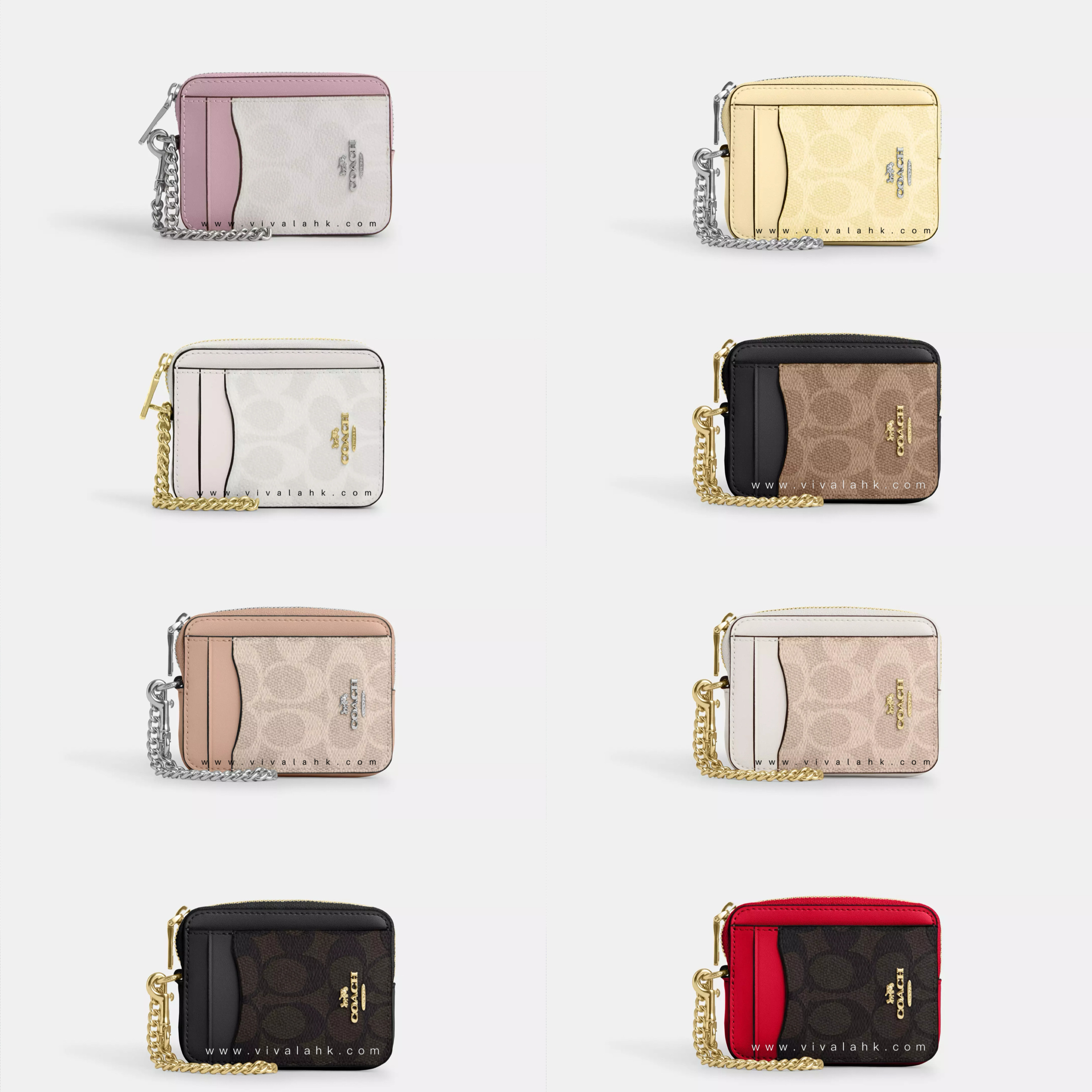 Coach - Zip Card Case in Signature Canvas (CW883)