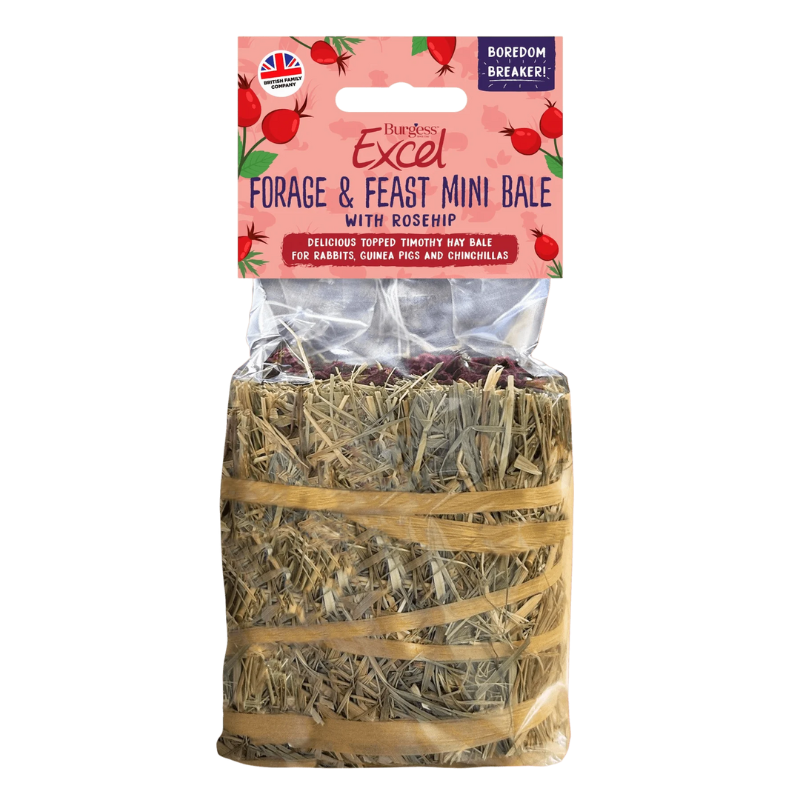 Burgess Excel 迷你草捆 (玫瑰果) - 100g