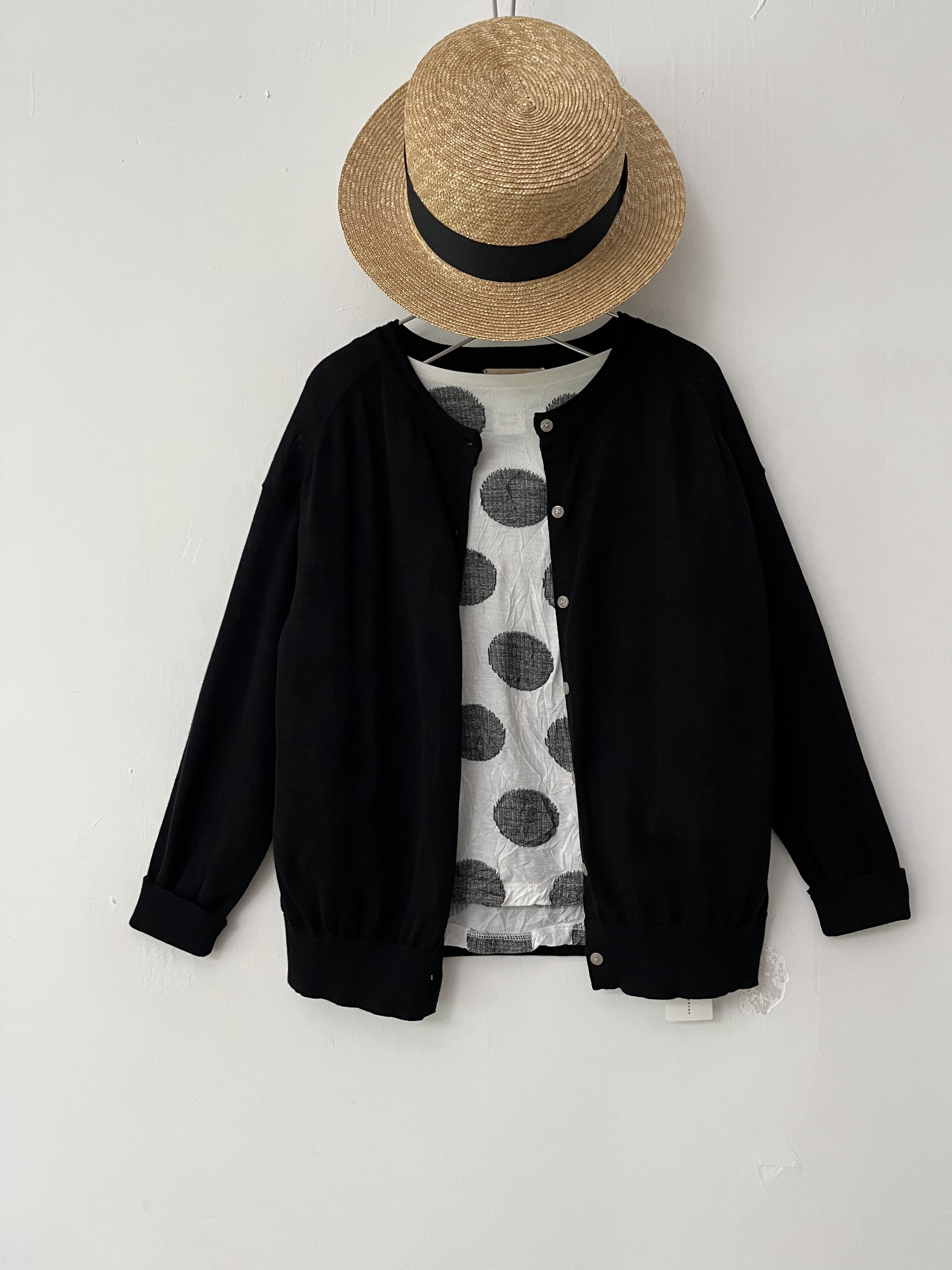 Keitto黑色針織外套