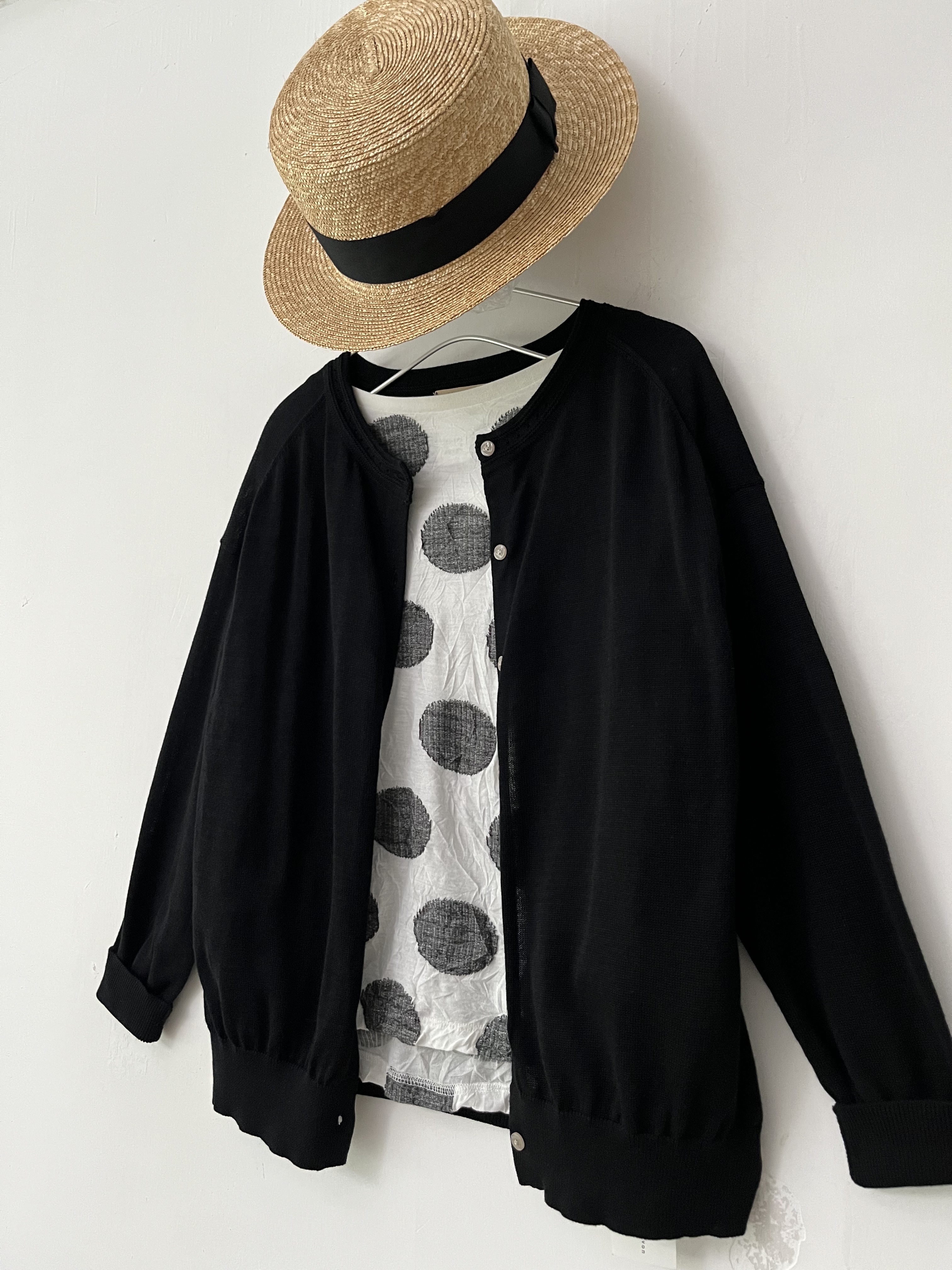 Keitto黑色針織外套