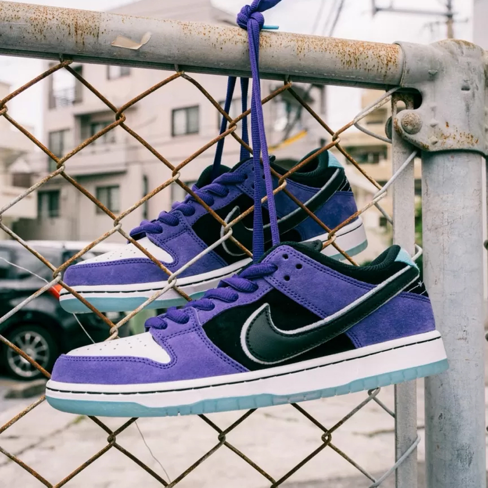Nike SB Dunk Pro x Hayley Wilson 聯名款 歌德 刺青 拼接 紫黑藍 冰藍大底 滑板鞋 復古休閒鞋 HJ0513-500