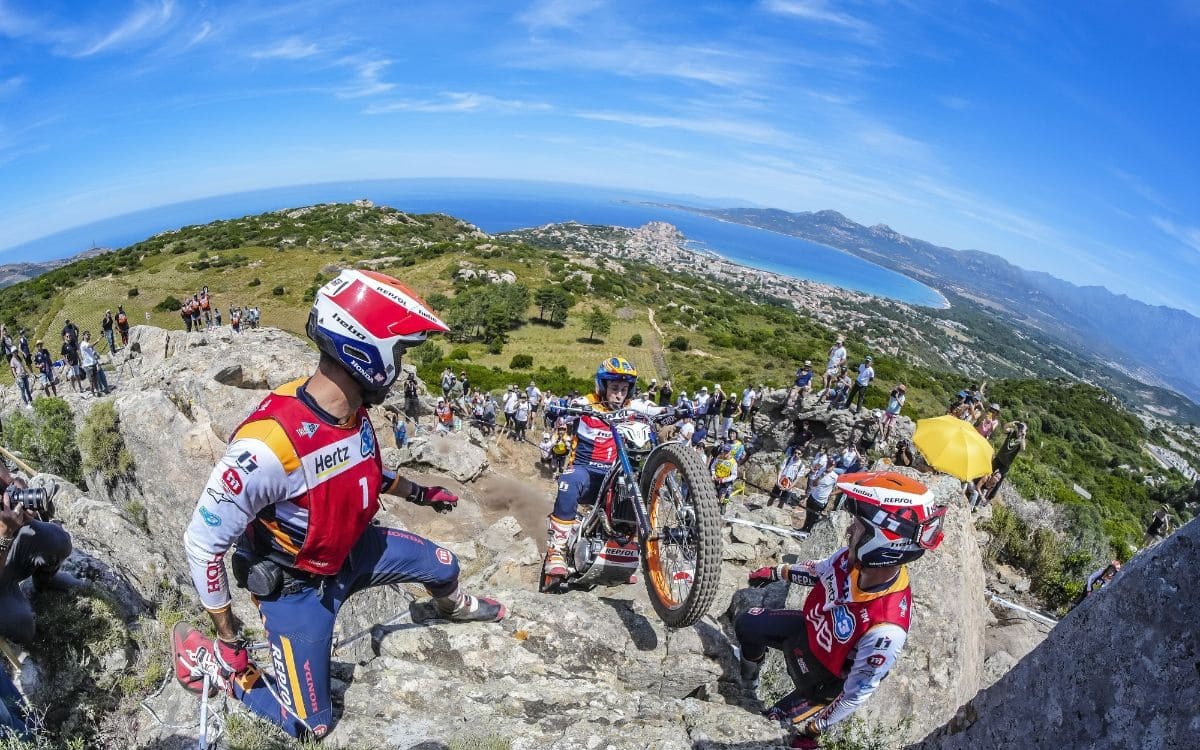 TrialGP 科西嘉站賽道實景圖，高難度技術區域