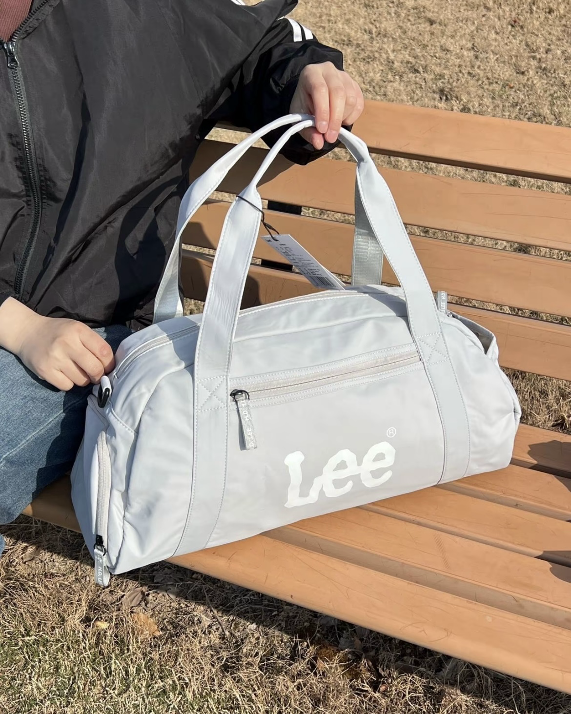 Lee 韓風大容量行李袋 登機包 健身包 多夾層收納 肩背 手提 共4色