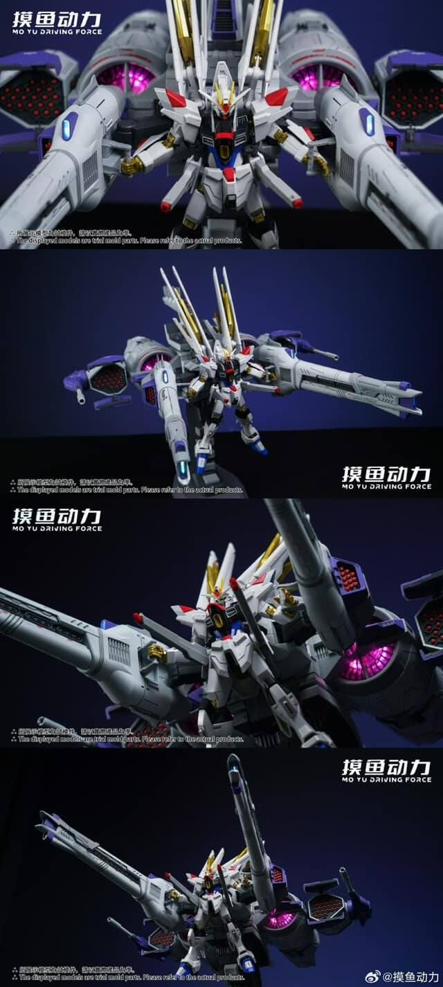 摸魚動力流星號發光飛行背包組裝模型通用MGSD、HG、RG 等1/144