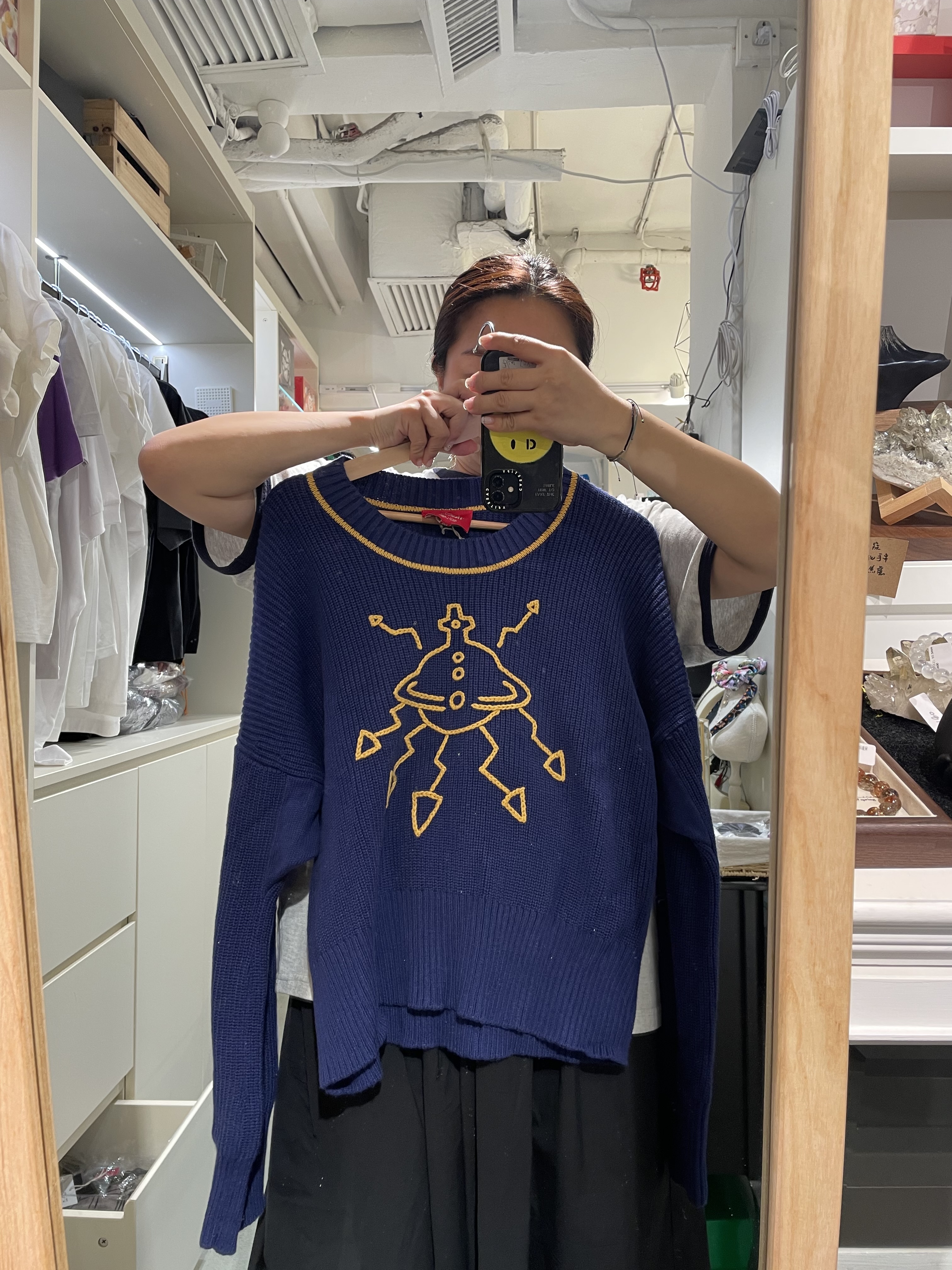 WESTWOOD RED LABEL 藍色冷衫