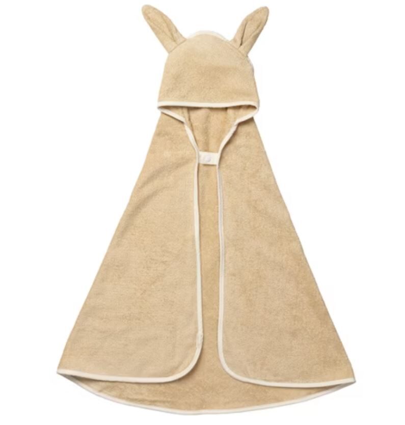 FABELAB 麥香兔連帽浴巾 Hooded Junior Towel - Bunny - Wheat