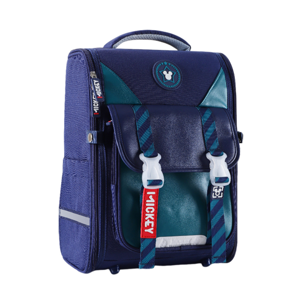 【虎兒寶】迪士尼減負護脊大容量兒童雙肩書包 - 綠色 SM81305BE ( 獨家贈送 POLI 蠟筆)