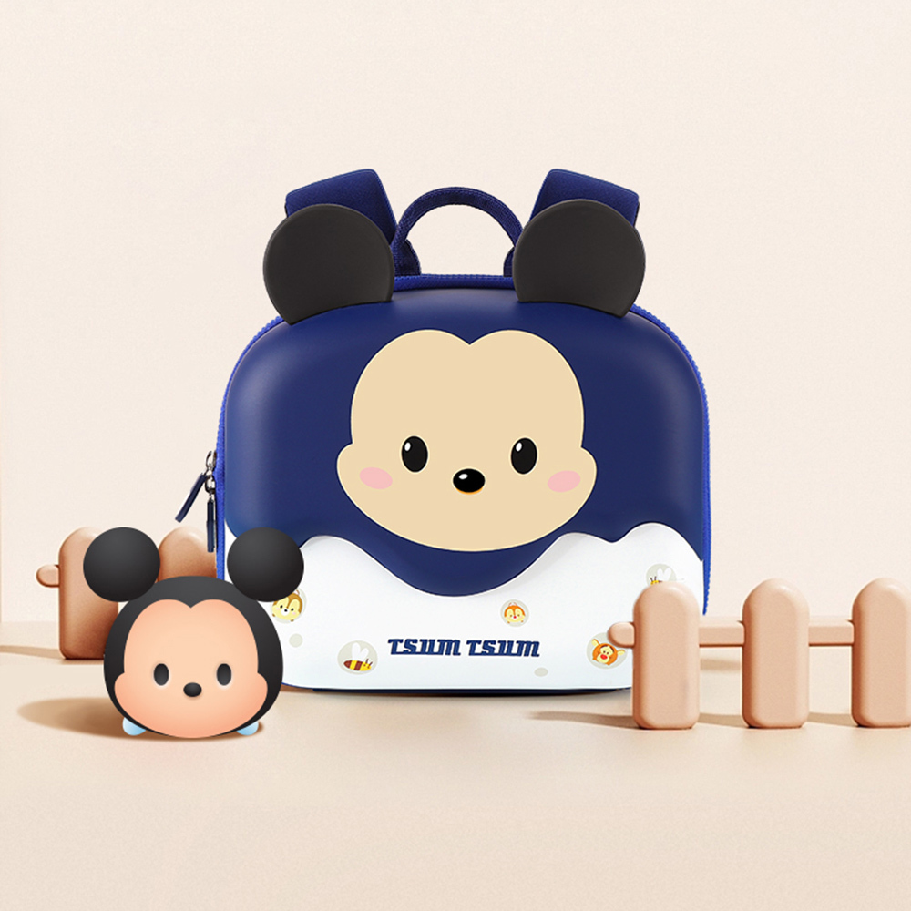【虎兒寶】迪士尼輕潮寶貝立體造型雙肩幼兒書包 - 米奇 ST80192BE ( 獨家贈送 POLI 蠟筆)