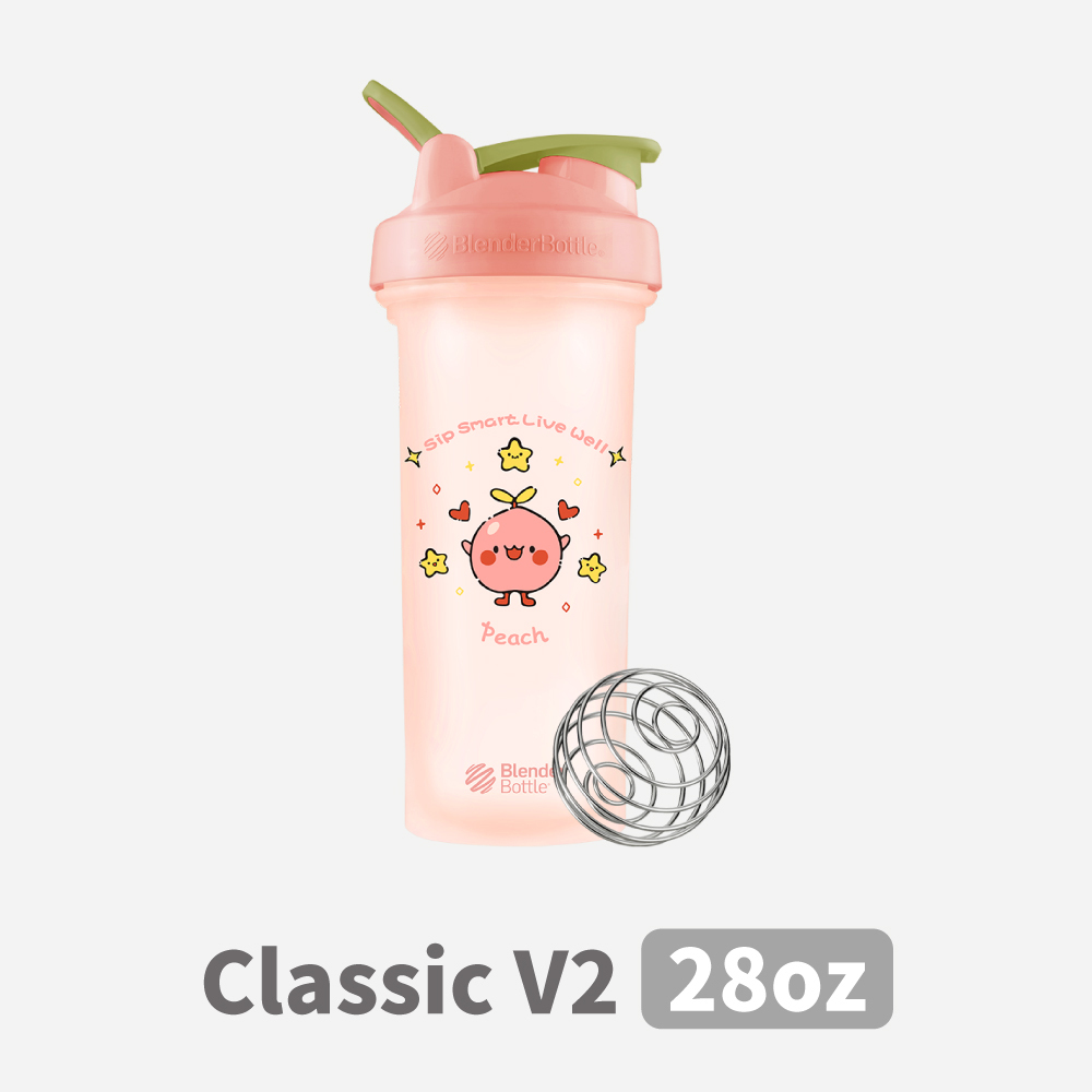 Blender Bottle®Classic V2｜28oz 搖搖杯｜桃開心