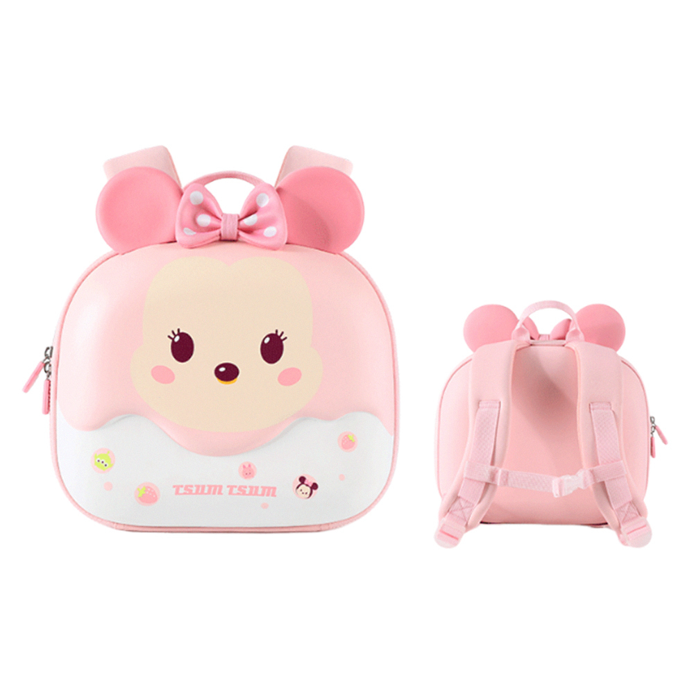 【虎兒寶】迪士尼輕潮寶貝立體造型雙肩幼兒書包 - 米妮 ST80192P ( 獨家贈送 POLI 蠟筆)