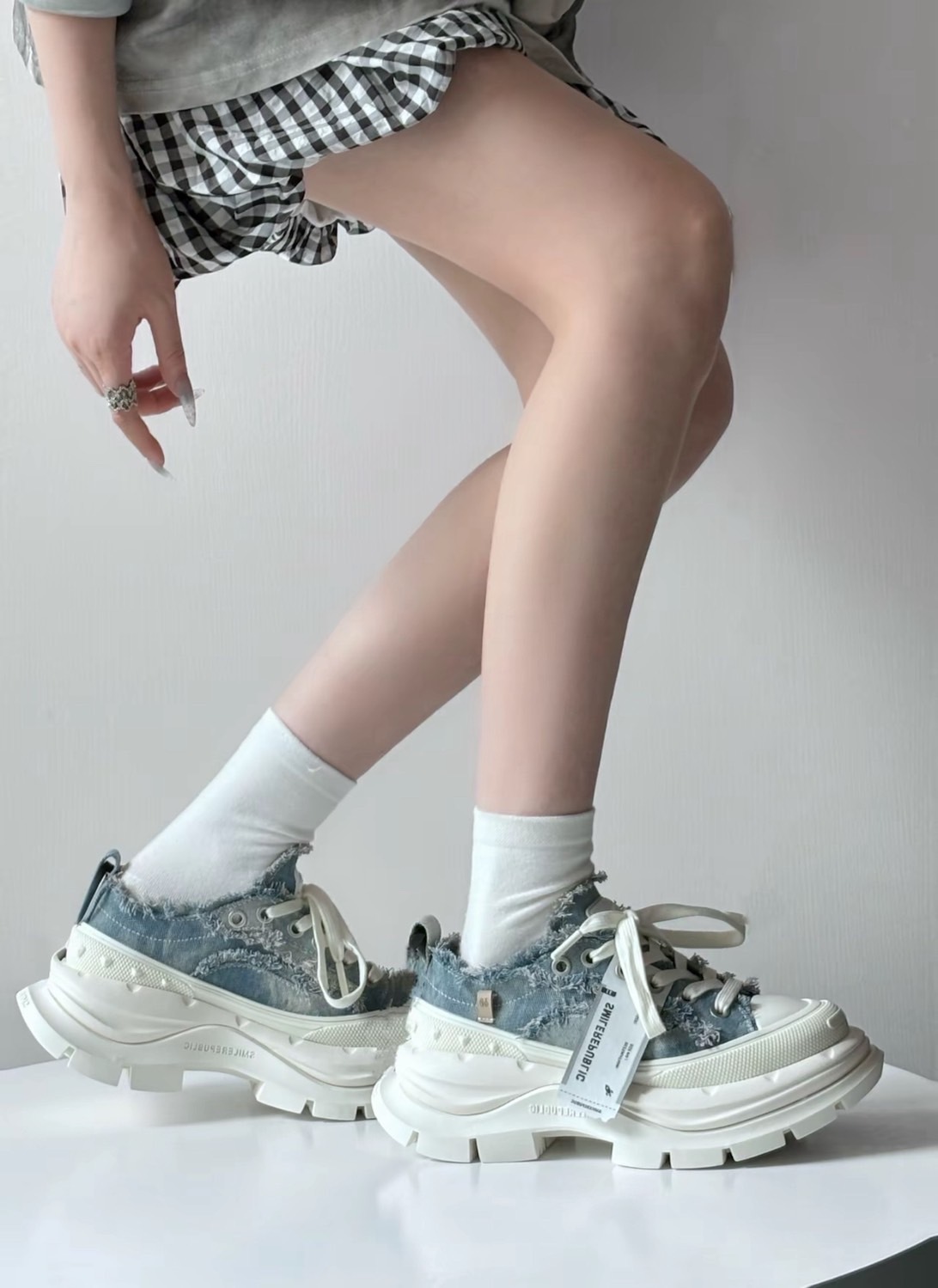 SMILEREPUBLIC SMILE QUEEN CLASSIC 经典色开口笑2.0 防滑耐磨增高低帮