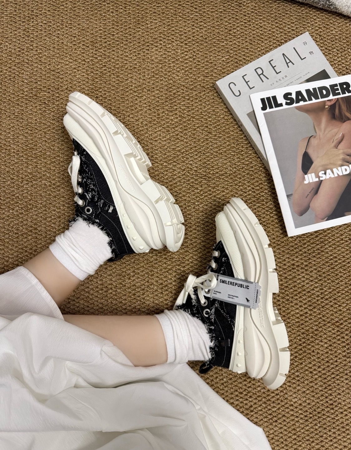 SMILEREPUBLIC SMILE QUEEN CLASSIC 经典色开口笑2.0 防滑耐磨增高低帮