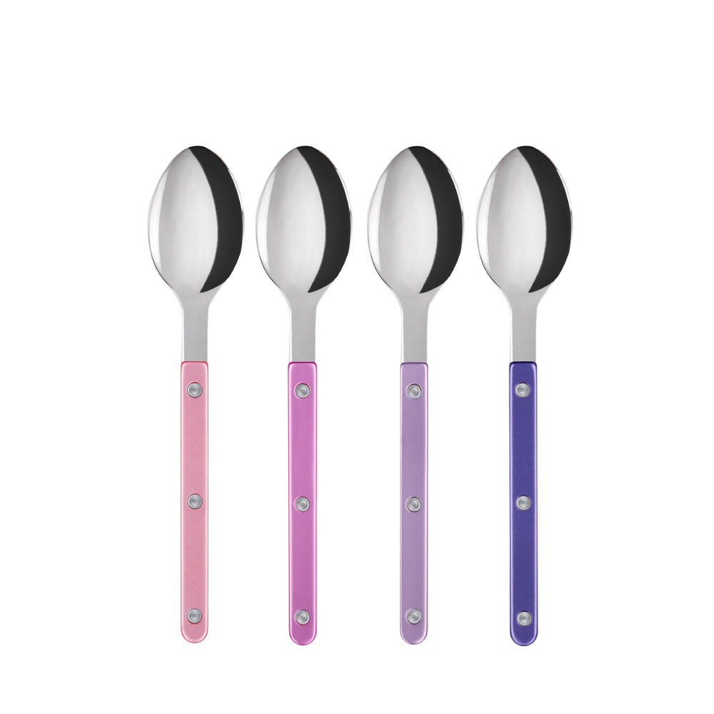 SABRE | Bistrot 復古珠光水晶鈕扣系列 | 主餐湯匙 | 亮面 | 多色選擇