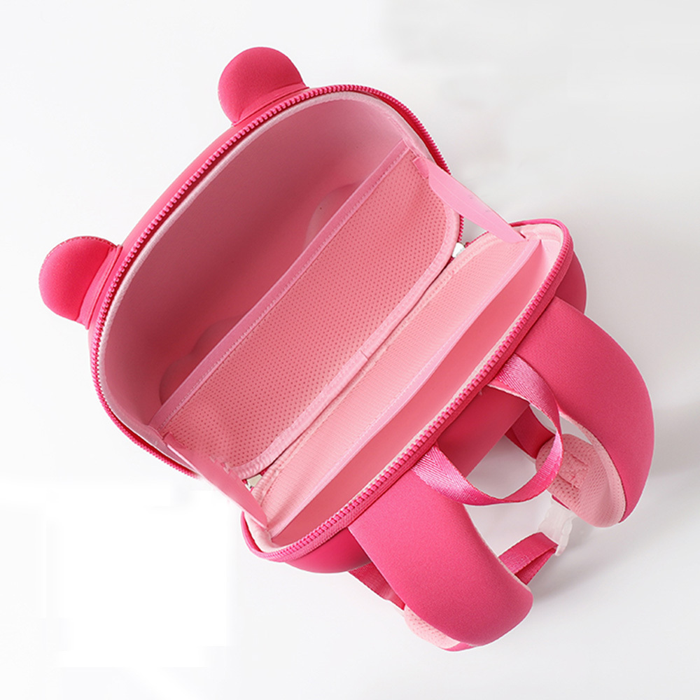 【虎兒寶】迪士尼輕潮寶貝立體造型雙肩幼兒書包 - 草莓熊 ST80192S ( 獨家贈送 POLI 蠟筆)