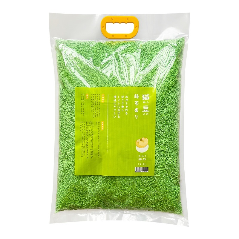 貓豆 豆腐貓砂 14.5L  (綠茶味)