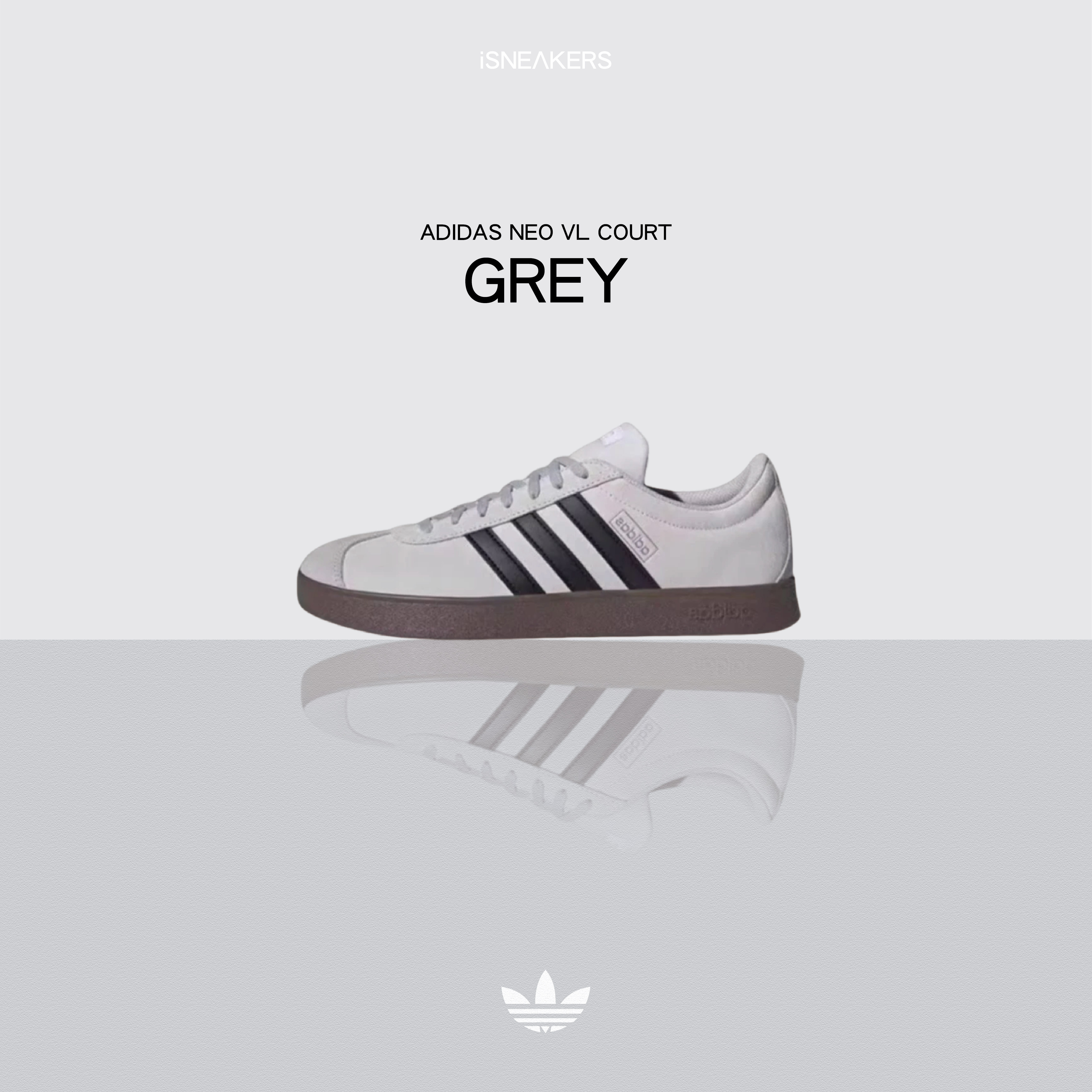 iSNEAKERS | Adidas Neo VL Court "Grey" 米灰 JR2560