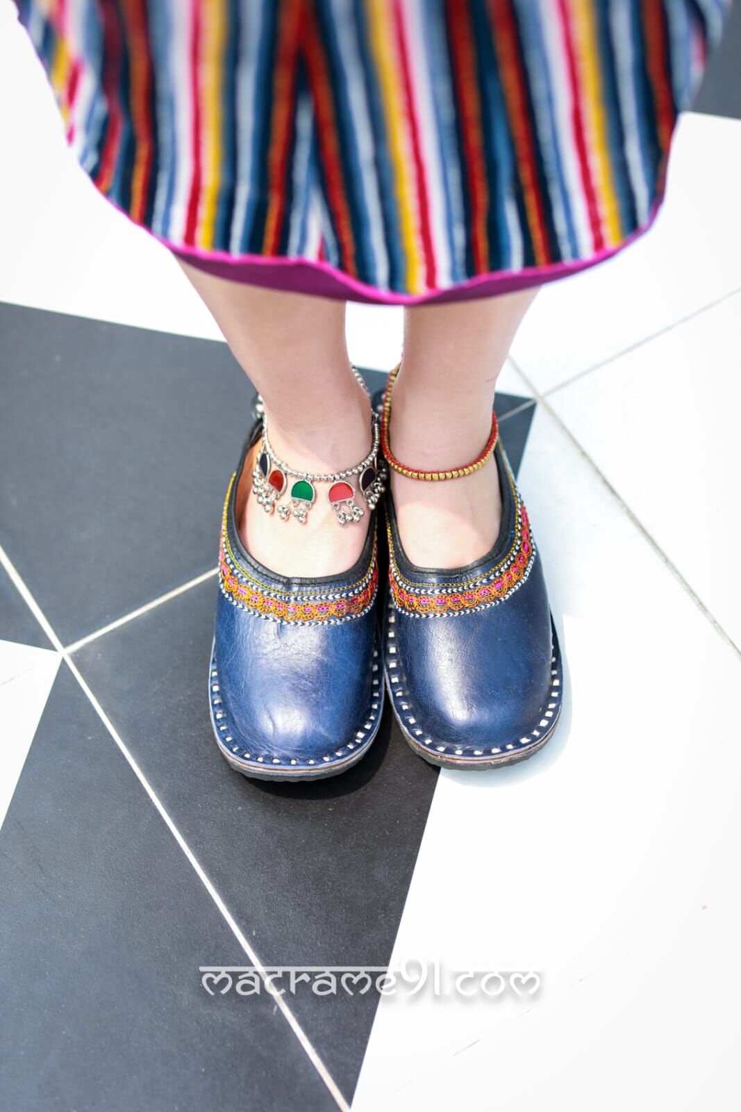 流蘇駱駝皮方頭鞋 - MBS0015 (0515)