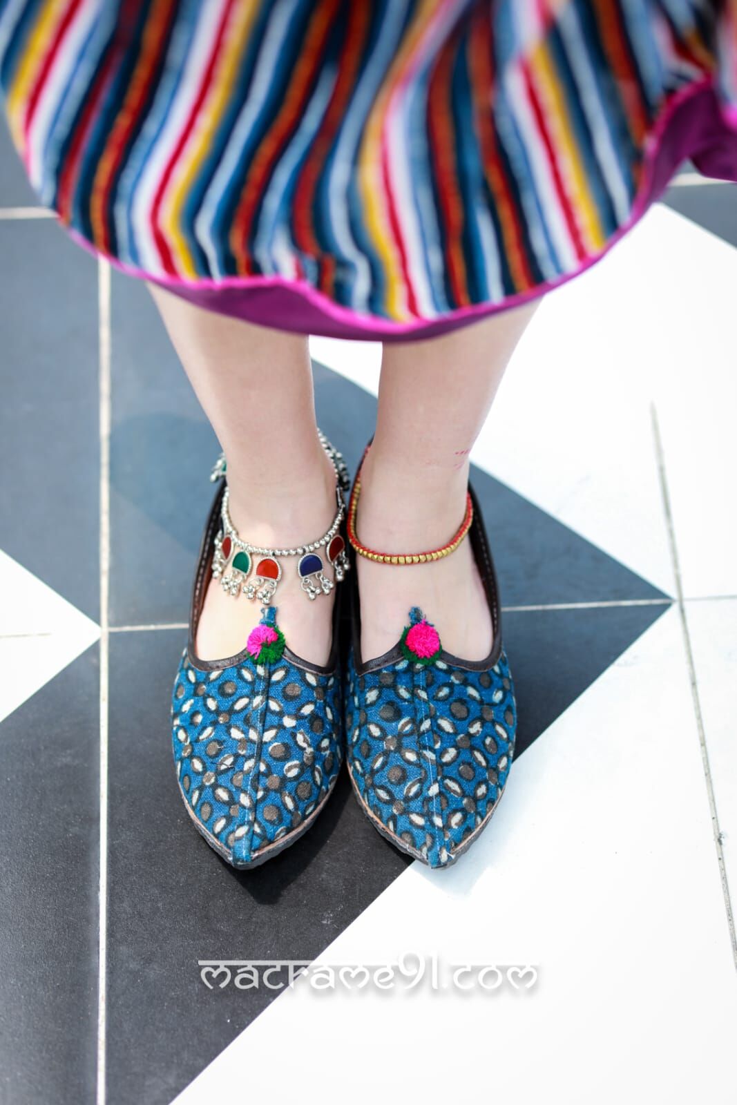 流蘇駱駝皮尖頭鞋 - MBS0014 (0515)