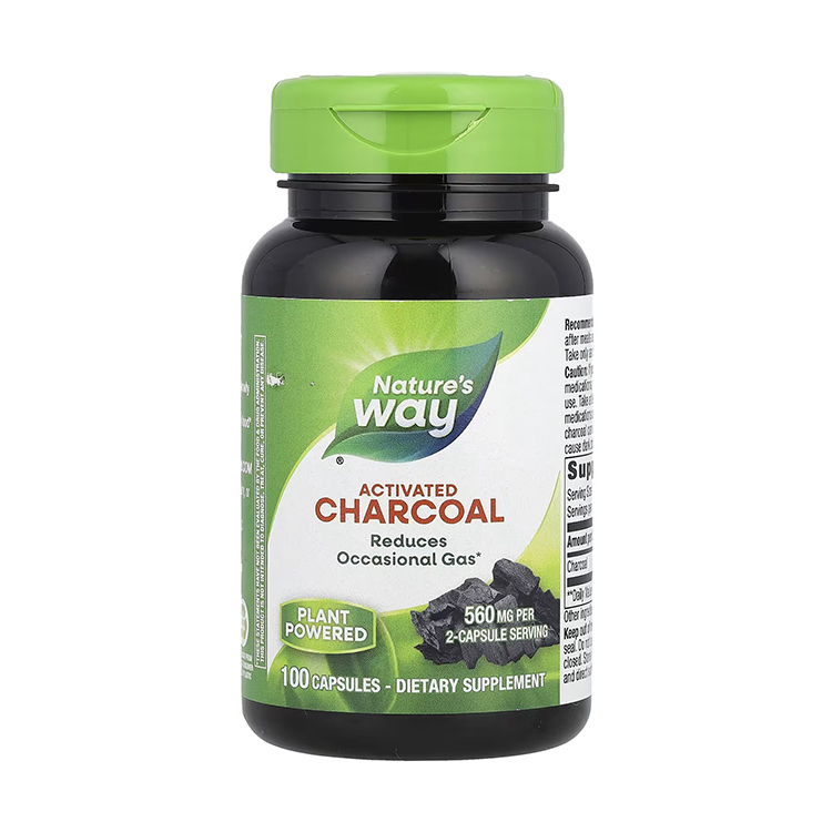 Nature's Way, Activated Charcoal, 100 Capsules