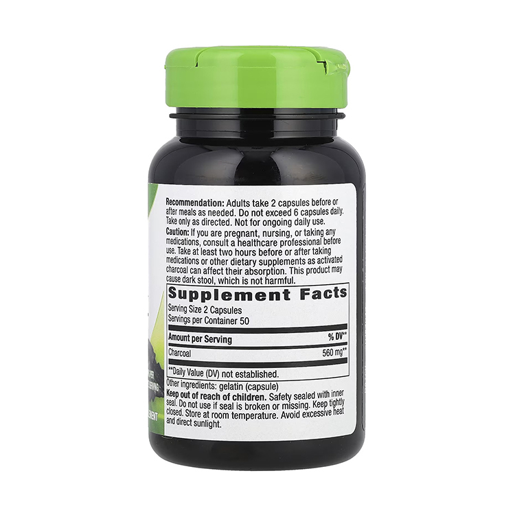 Nature's Way, Activated Charcoal, 100 Capsules