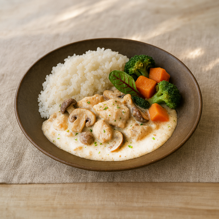 白醬綜合野菇奶油雞