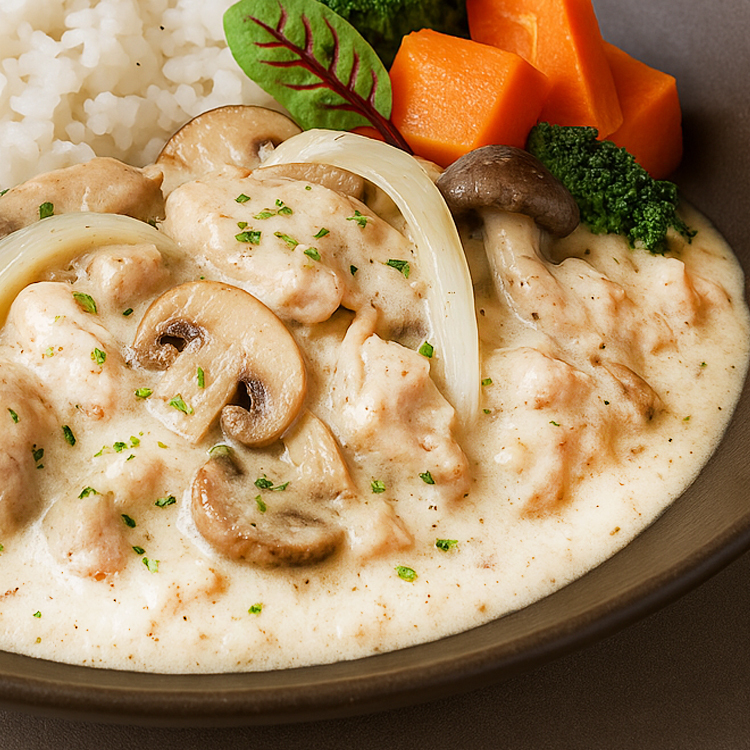 白醬綜合野菇奶油雞