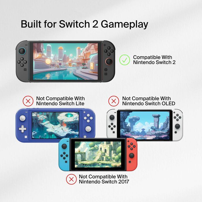 ScreenForce TemperedGlass 濾藍光鋼化玻璃螢幕保護貼 (適用於 Nintendo Switch 2)